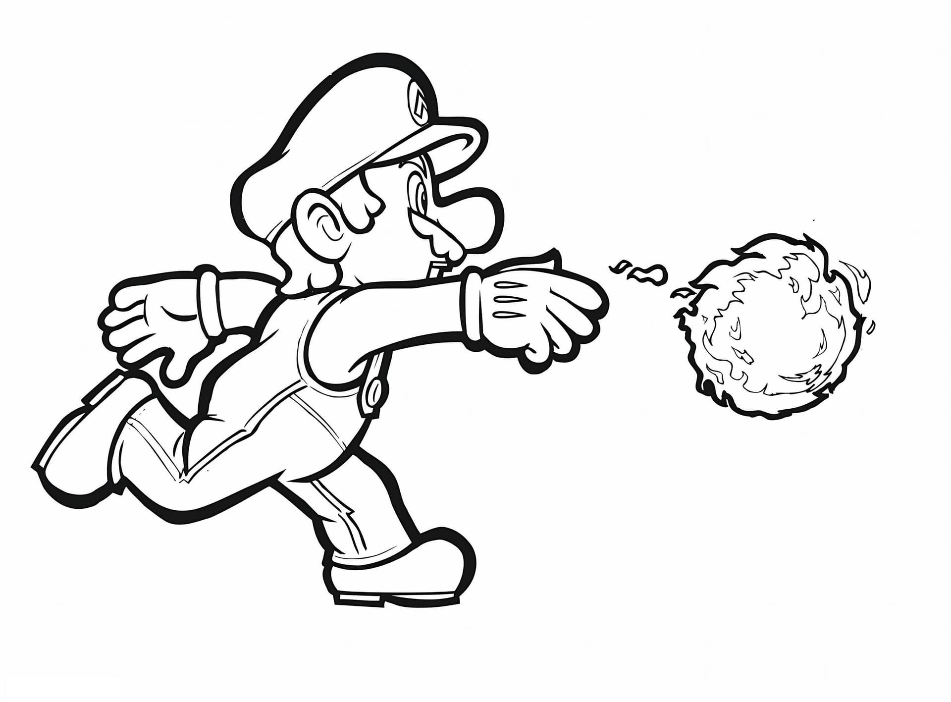 Mario With Fire