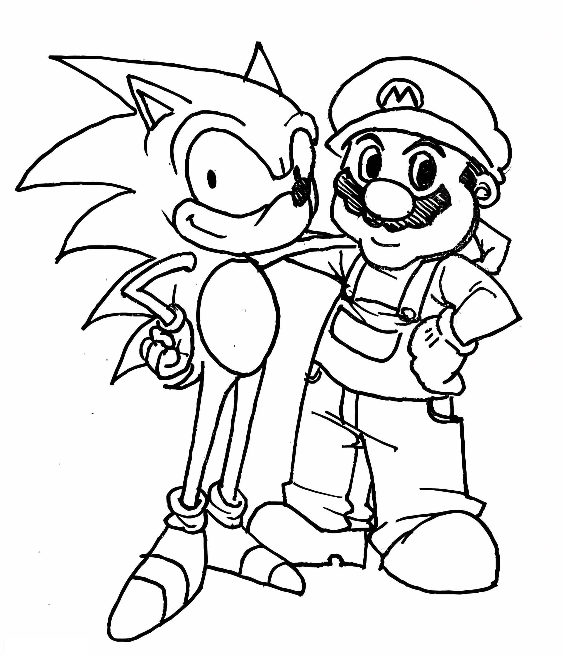Mario With Sonic