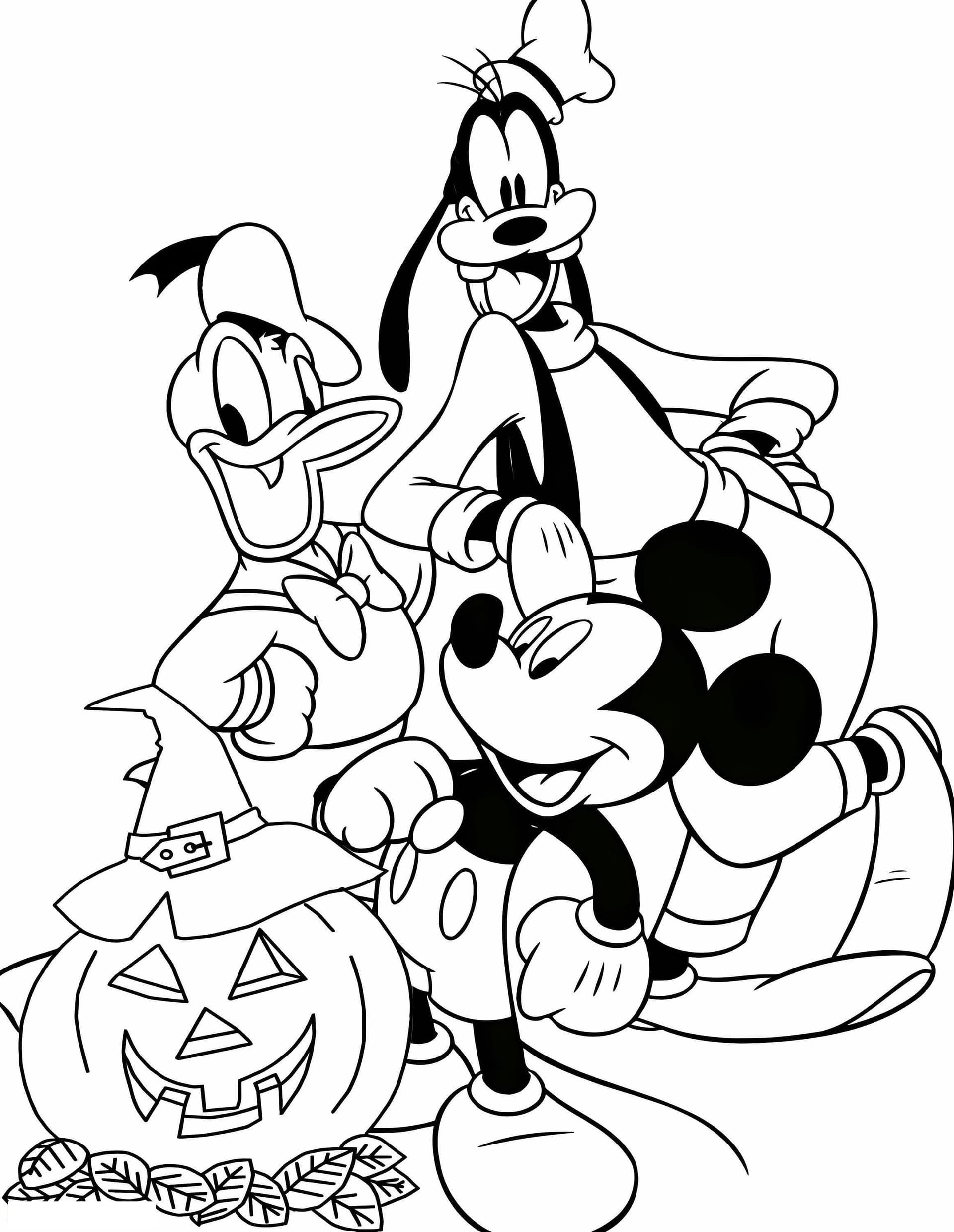 Mickey And Friends On Halloween