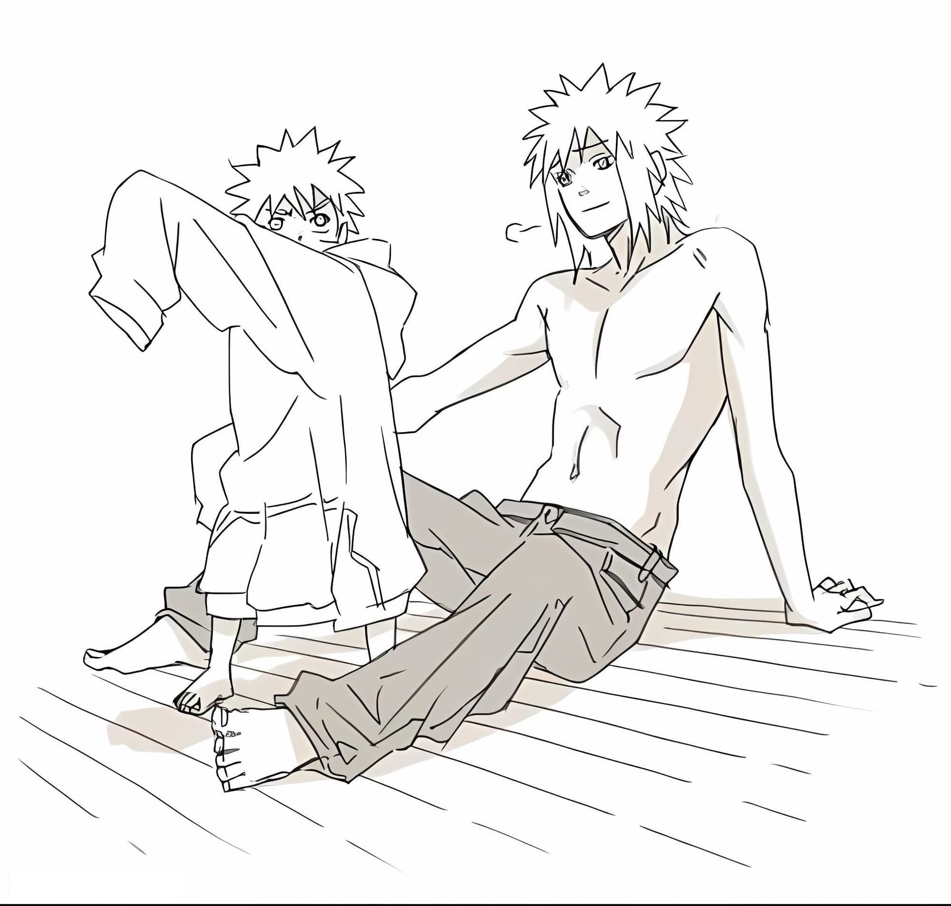 Happy Minato And Naruto