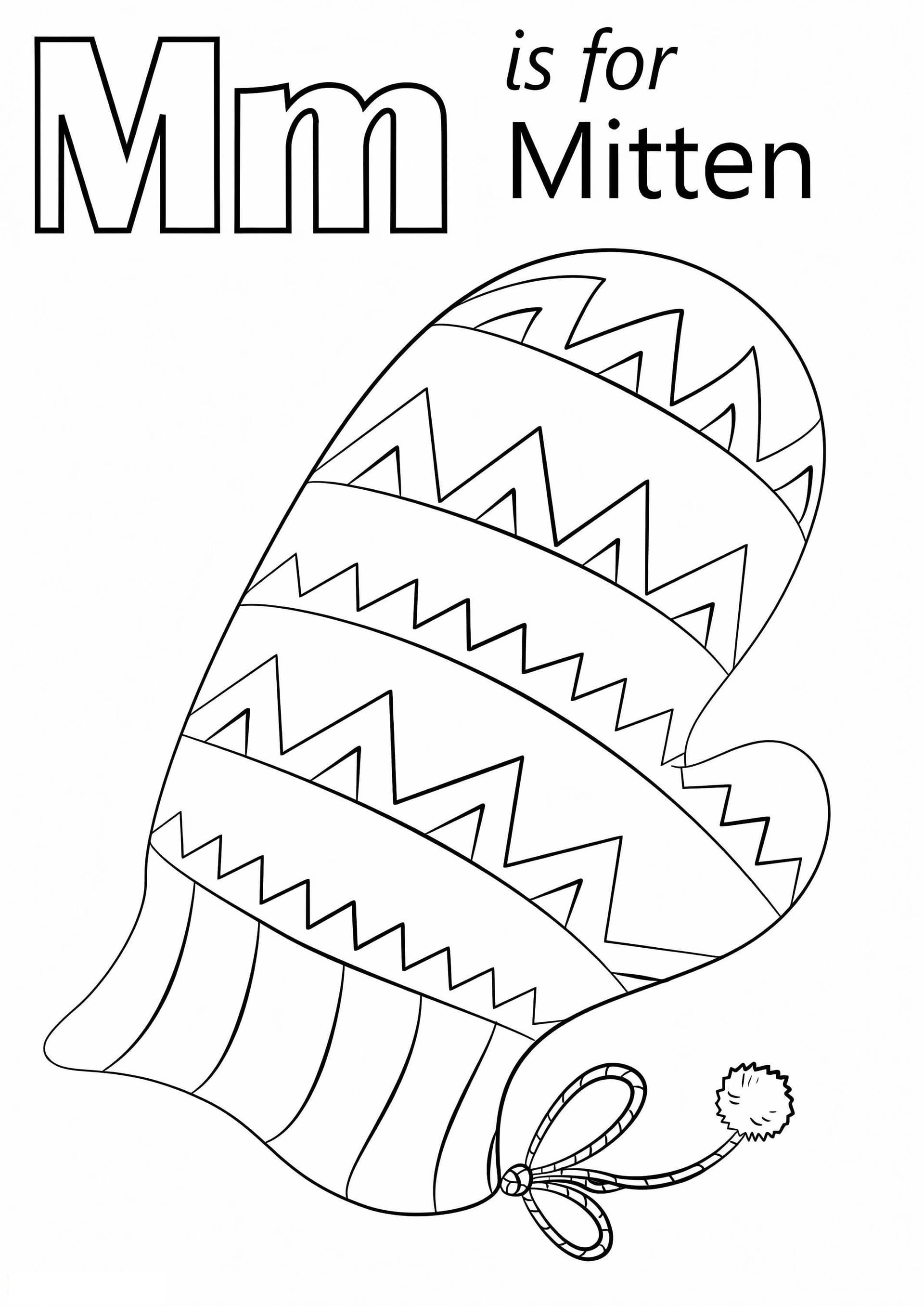 Mitten Letter M