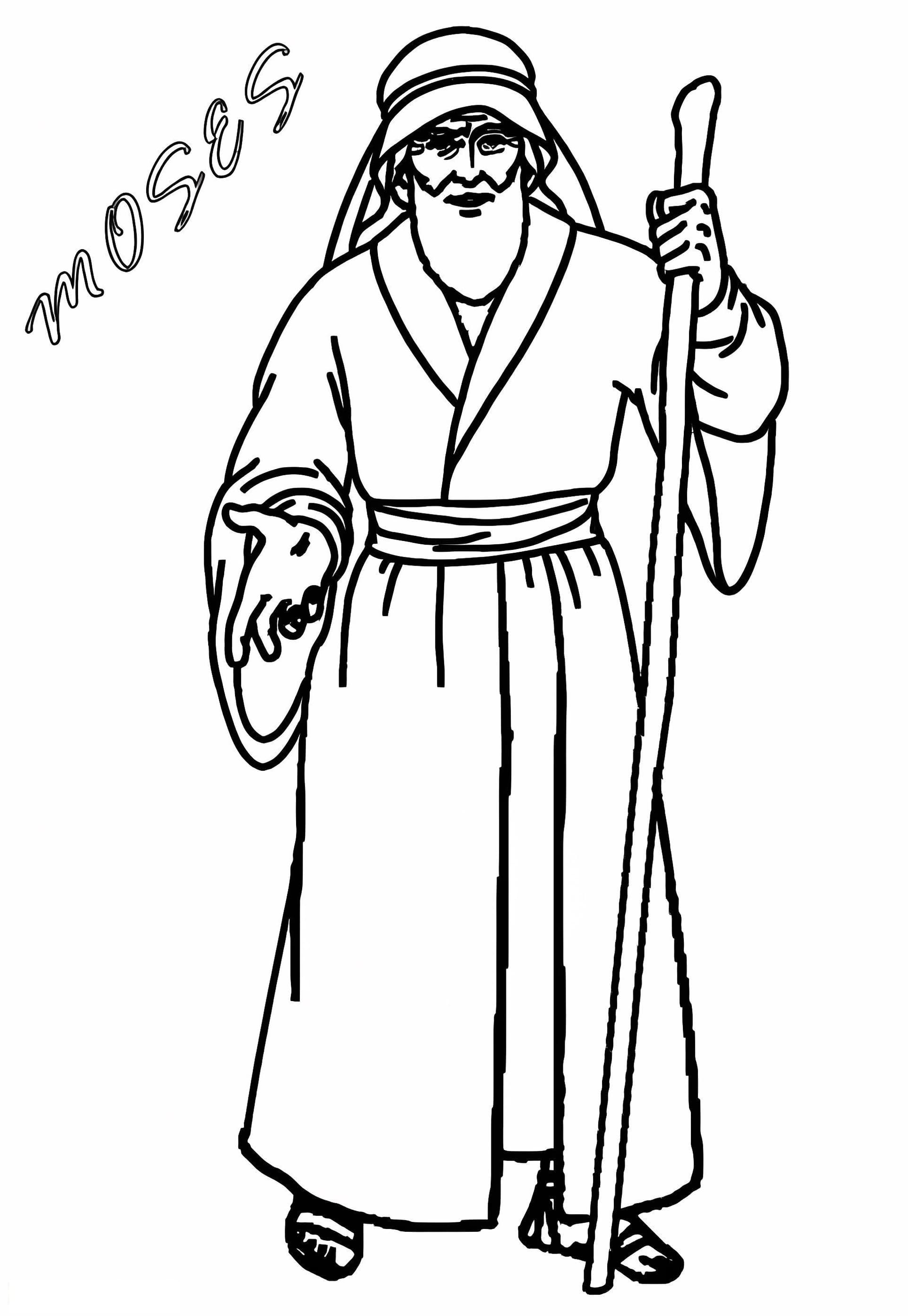 Moses To Color
