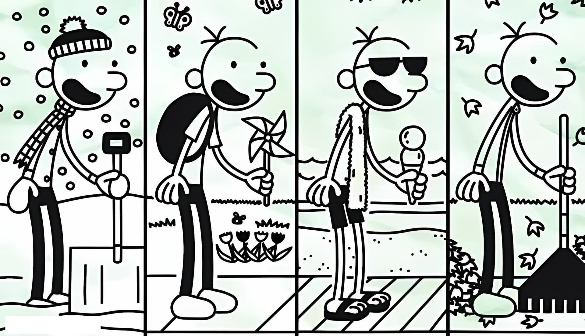 Wimpy Boy With Landscape