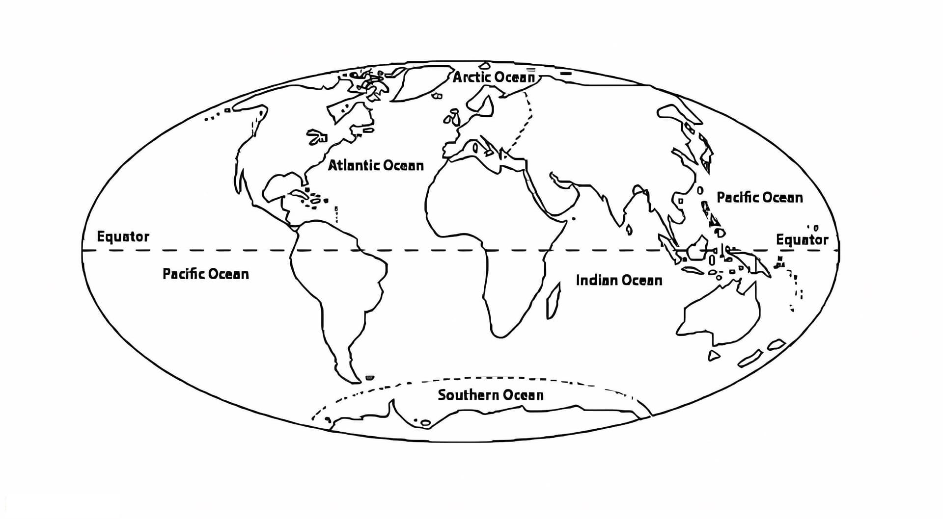 New World Map To Color