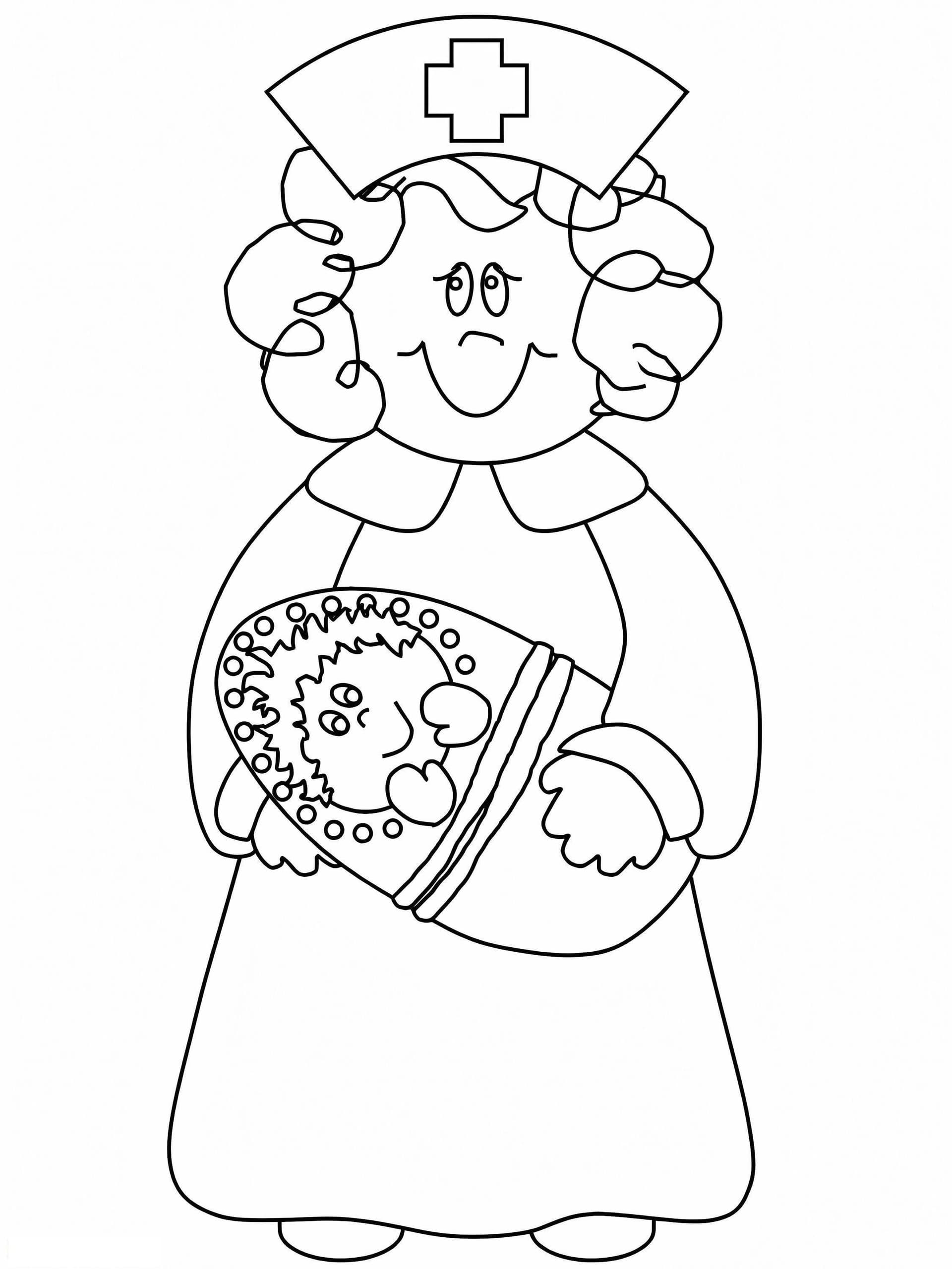 Nurse With Baby