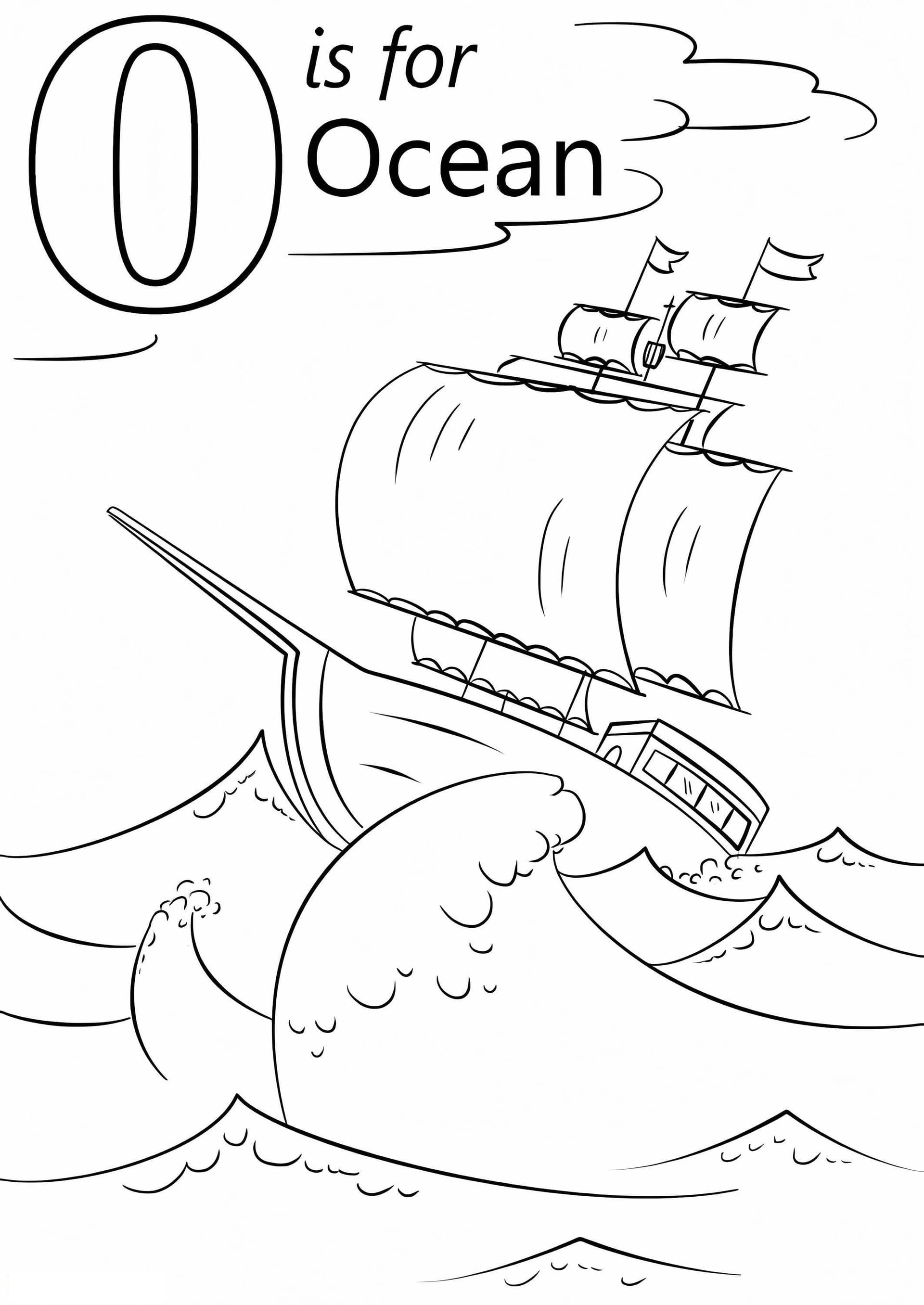 Ocean Letter O