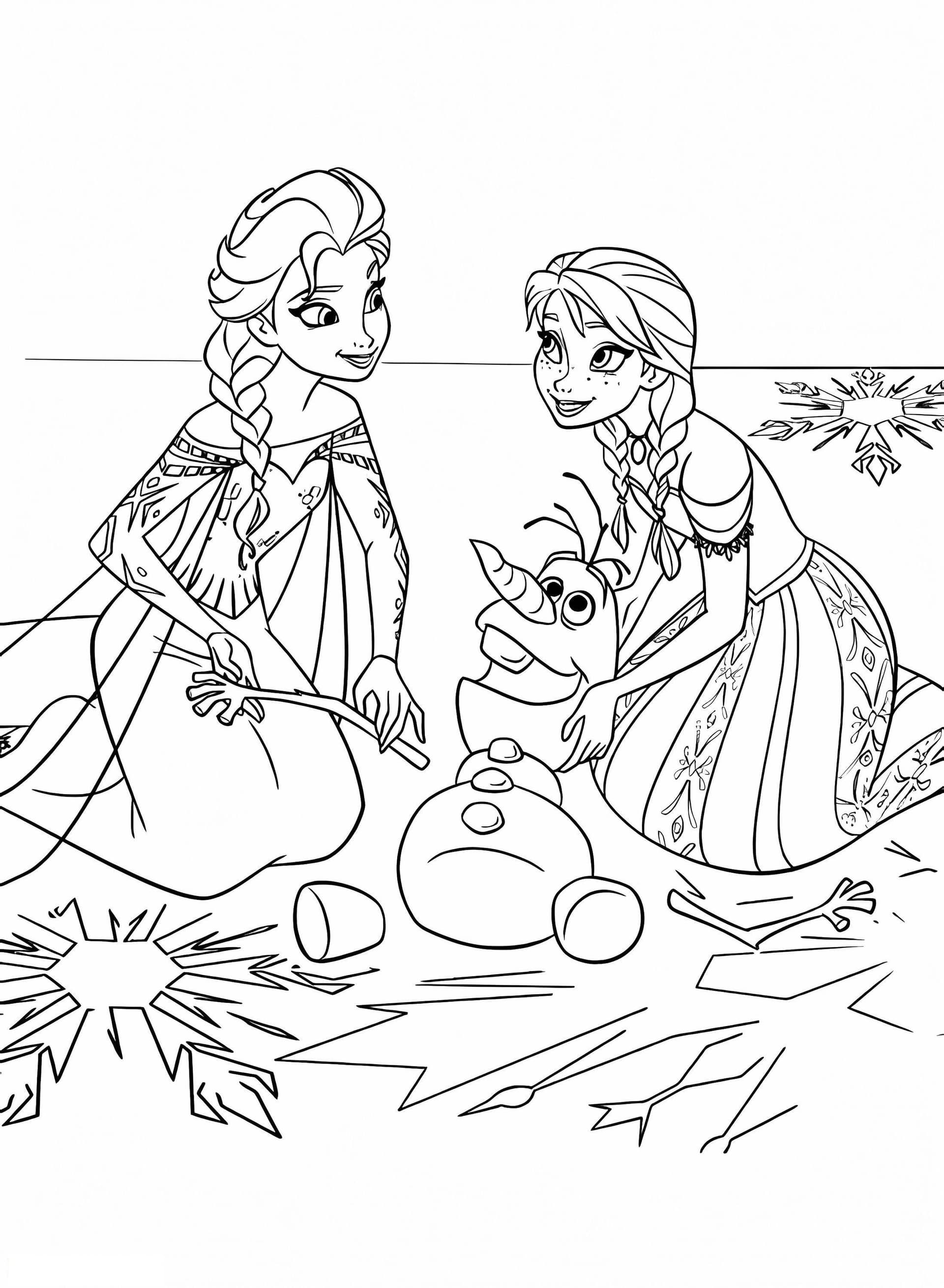 Olaf And Anna Elsa