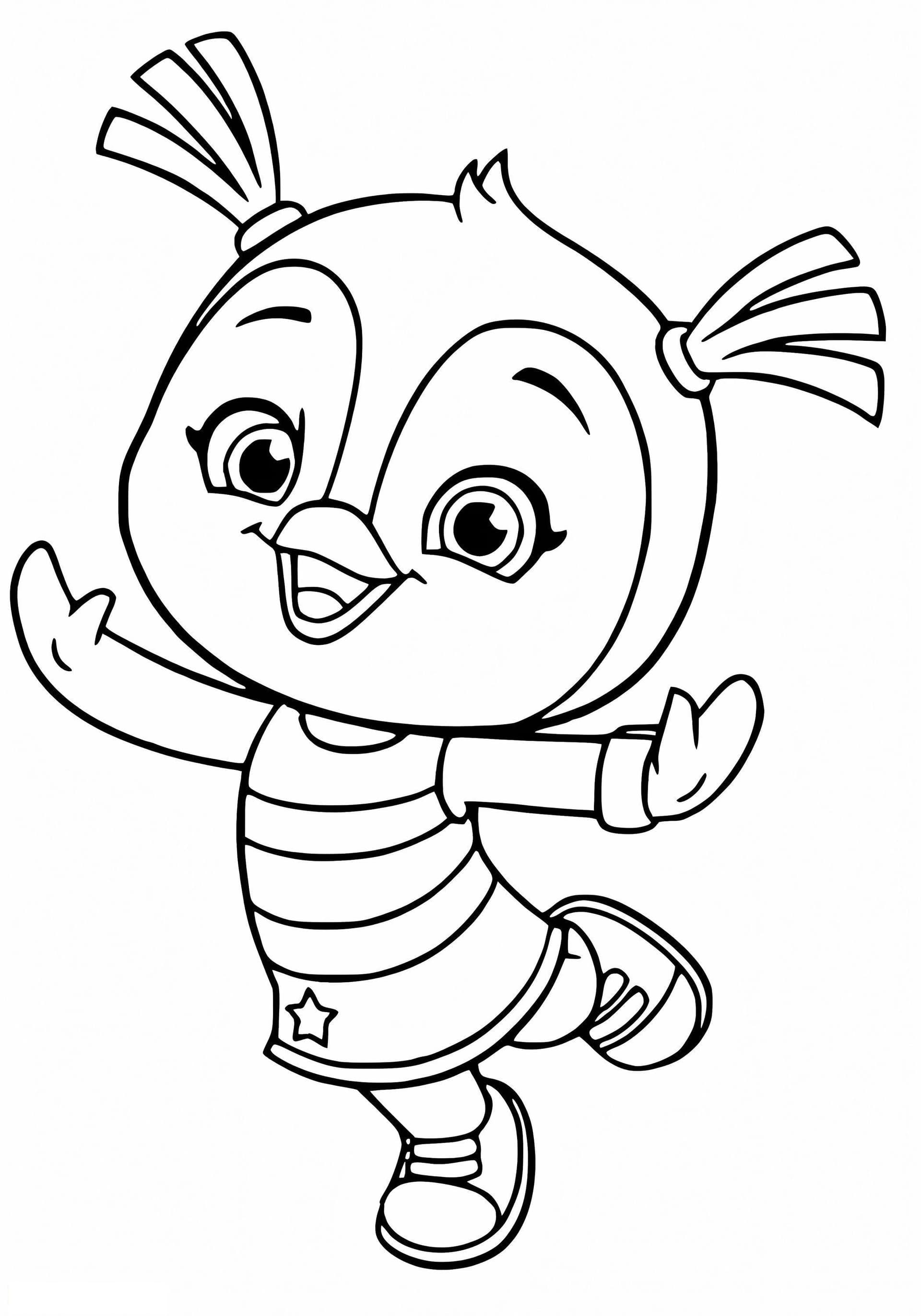 Penny Penguin From Top Wing
