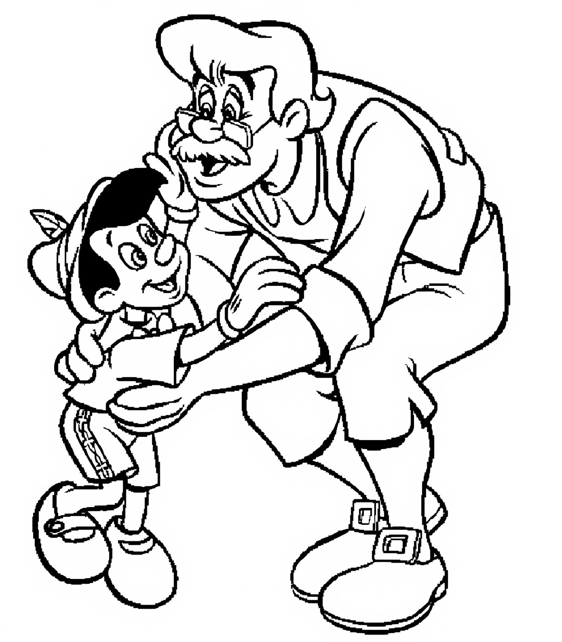 Pinocchio And Grandfather