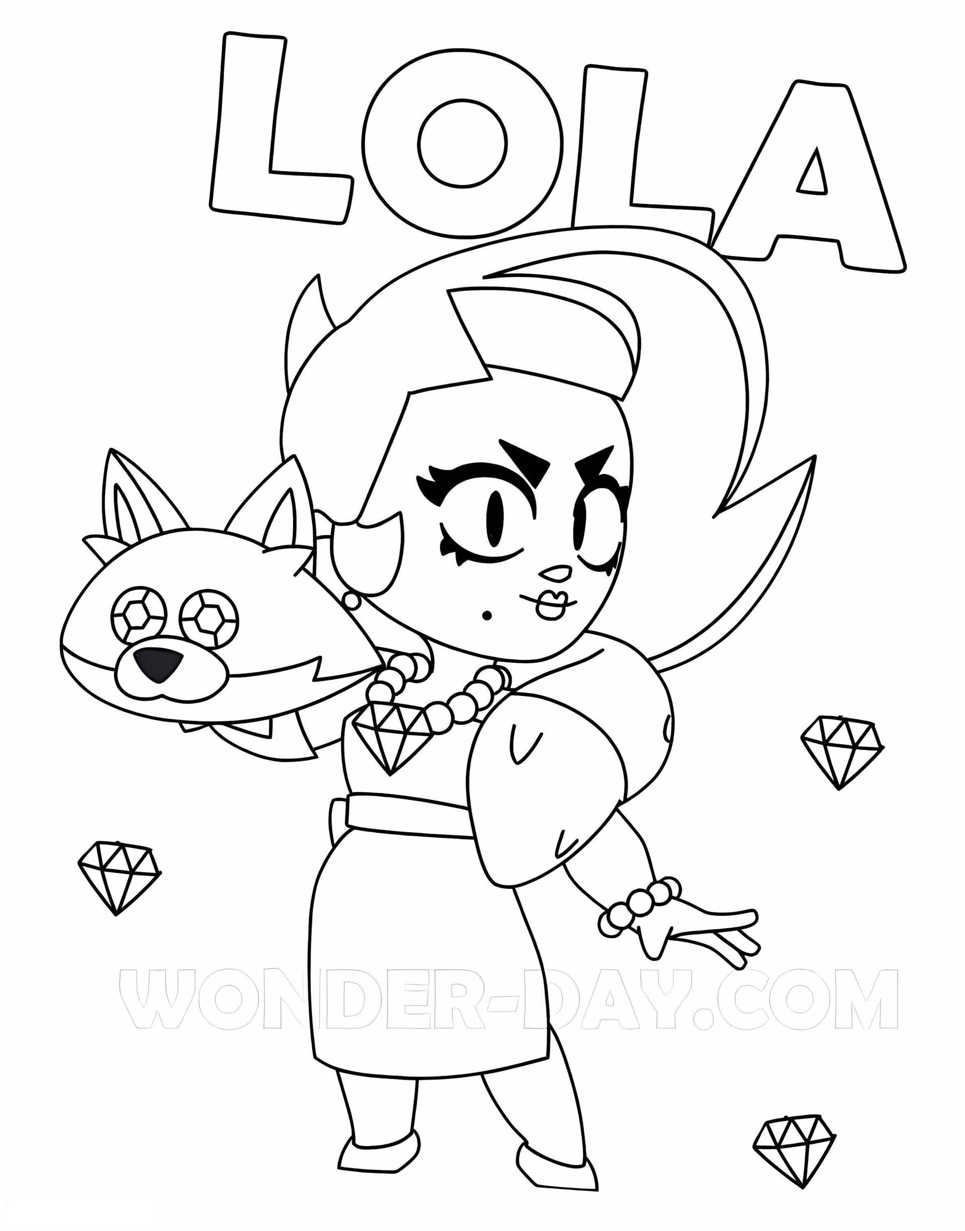 Print Lola Brawl Stars