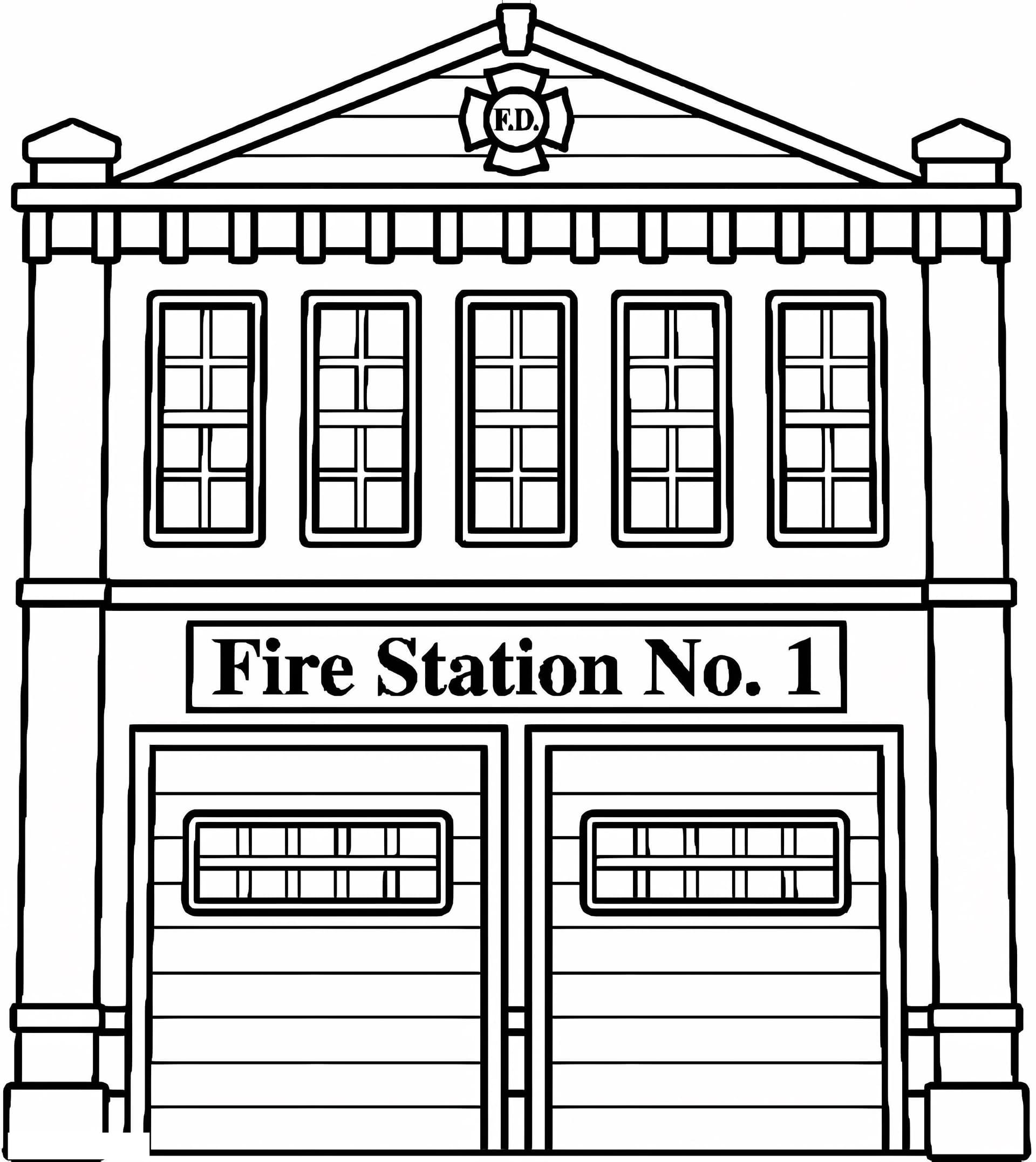 Printable Fire Station