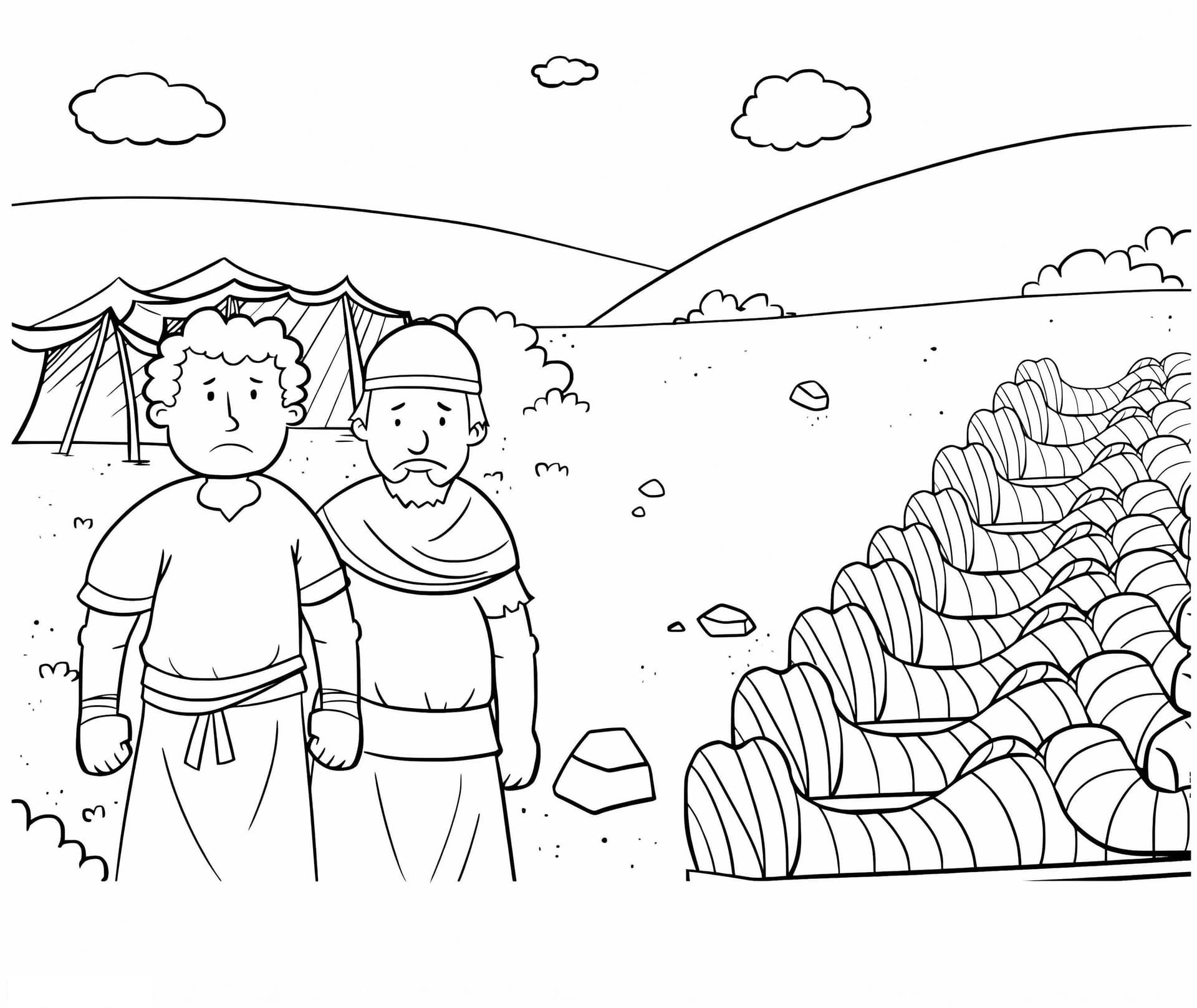 Printable Joshua And Caleb