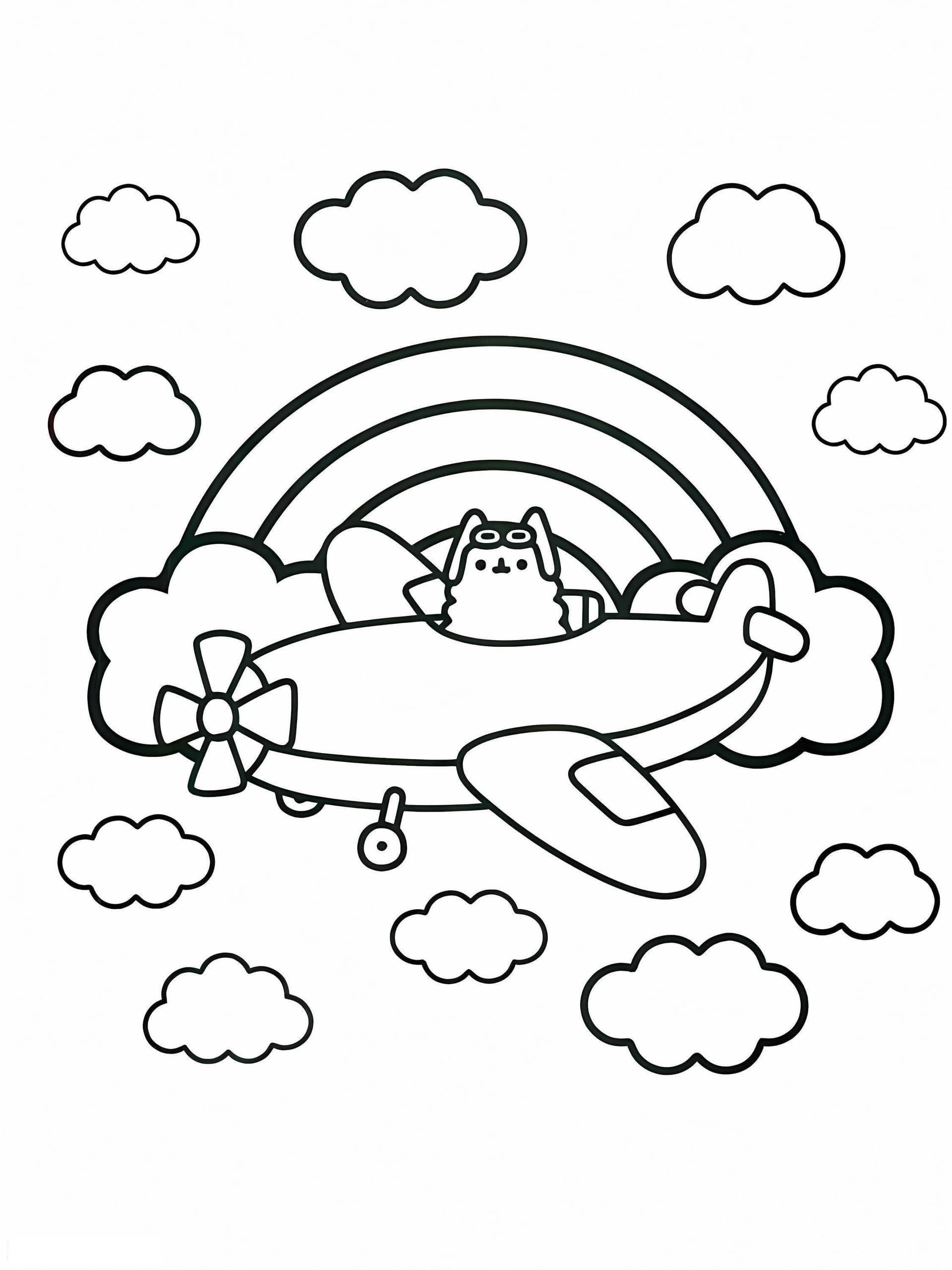 Pusheen Fly The Plane