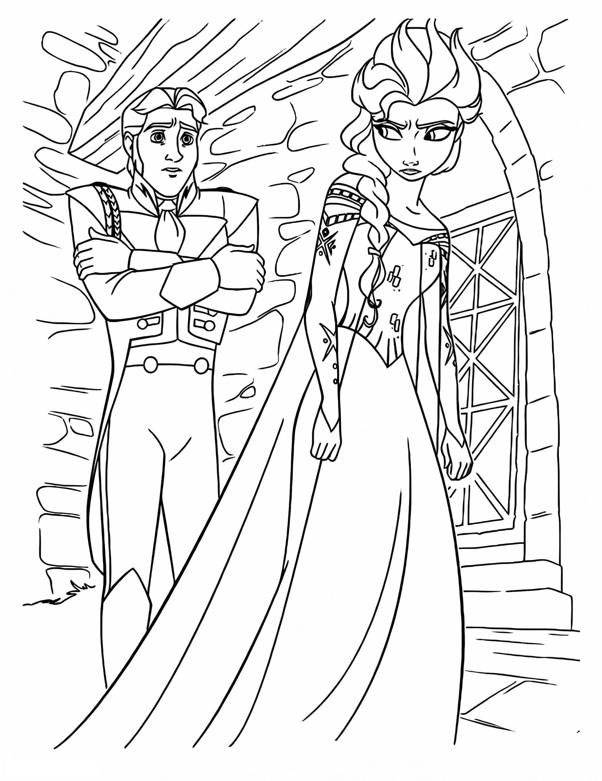 Queen Elsa And Hans