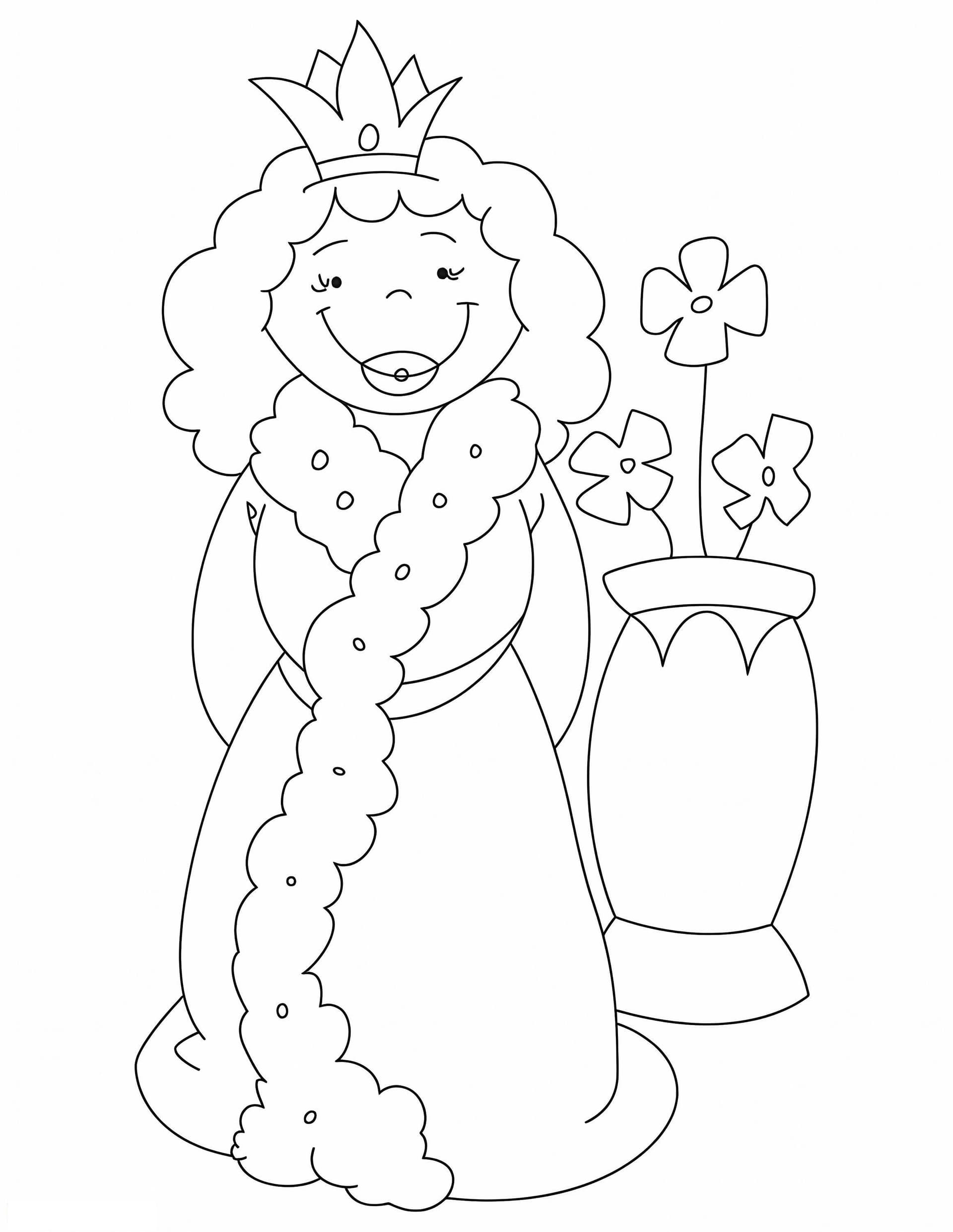 Queen And Flowers