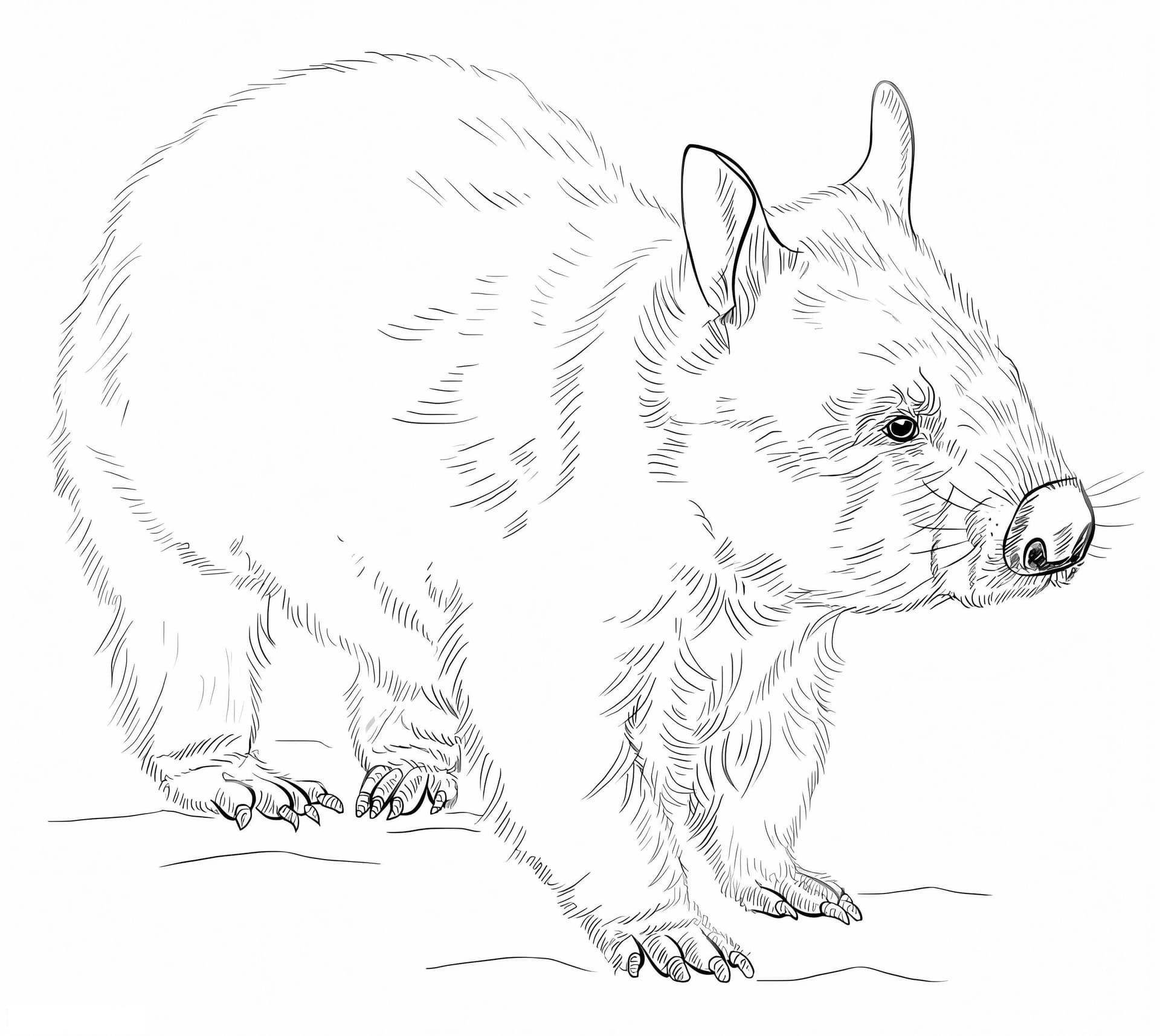 Realistic Wombat