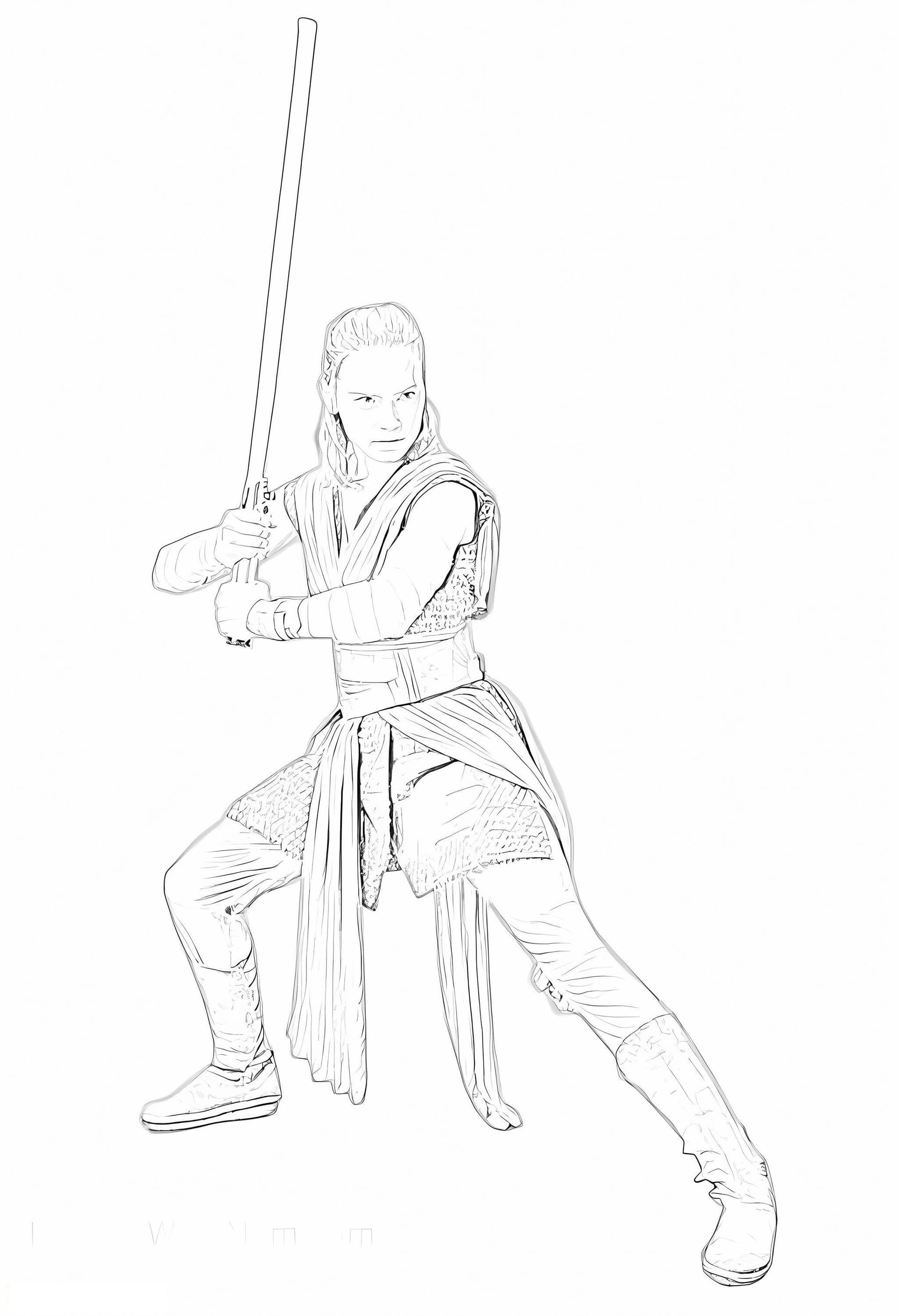 King Holding Lightsaber