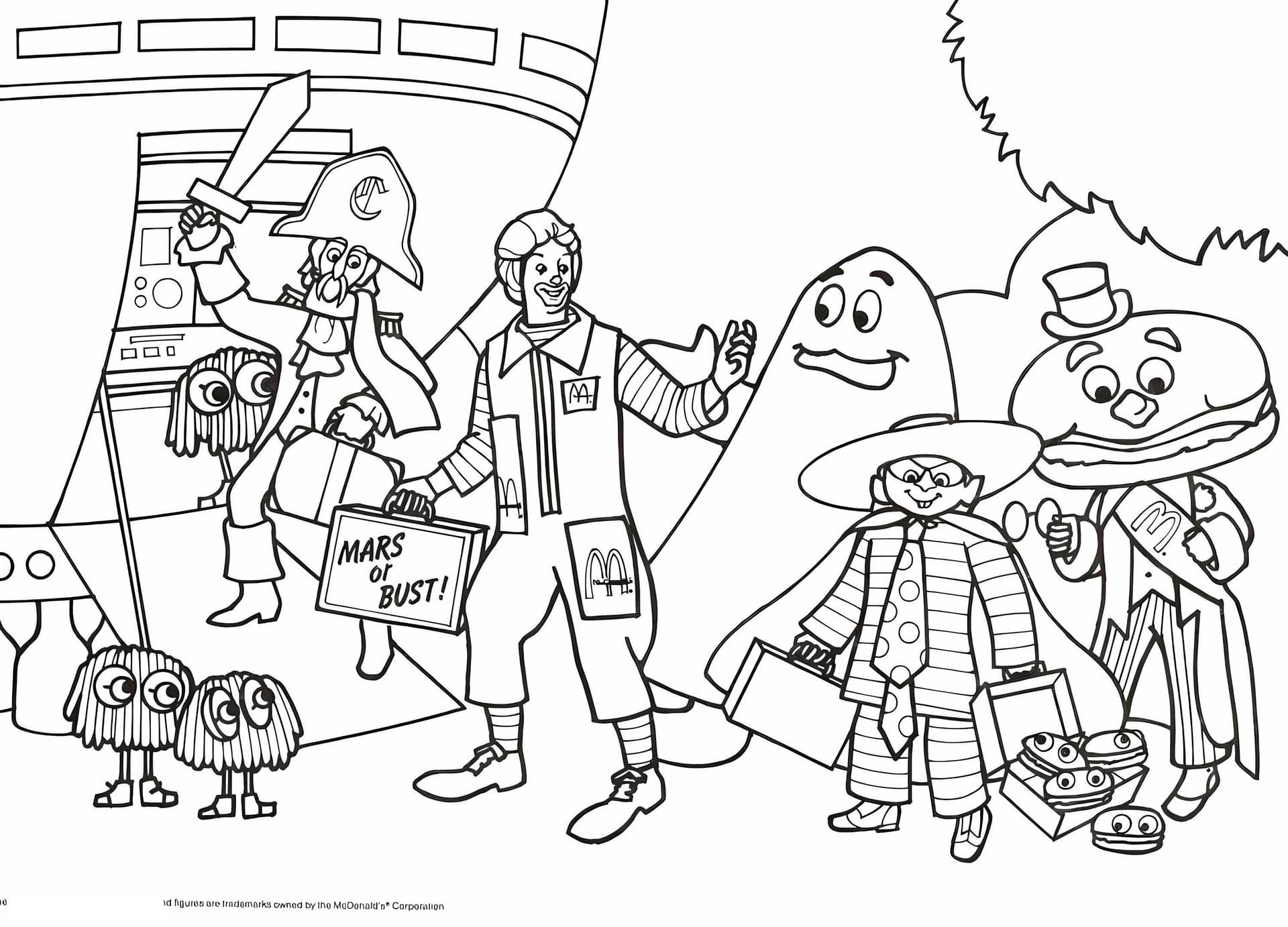 Ronald McDonald With His Friends