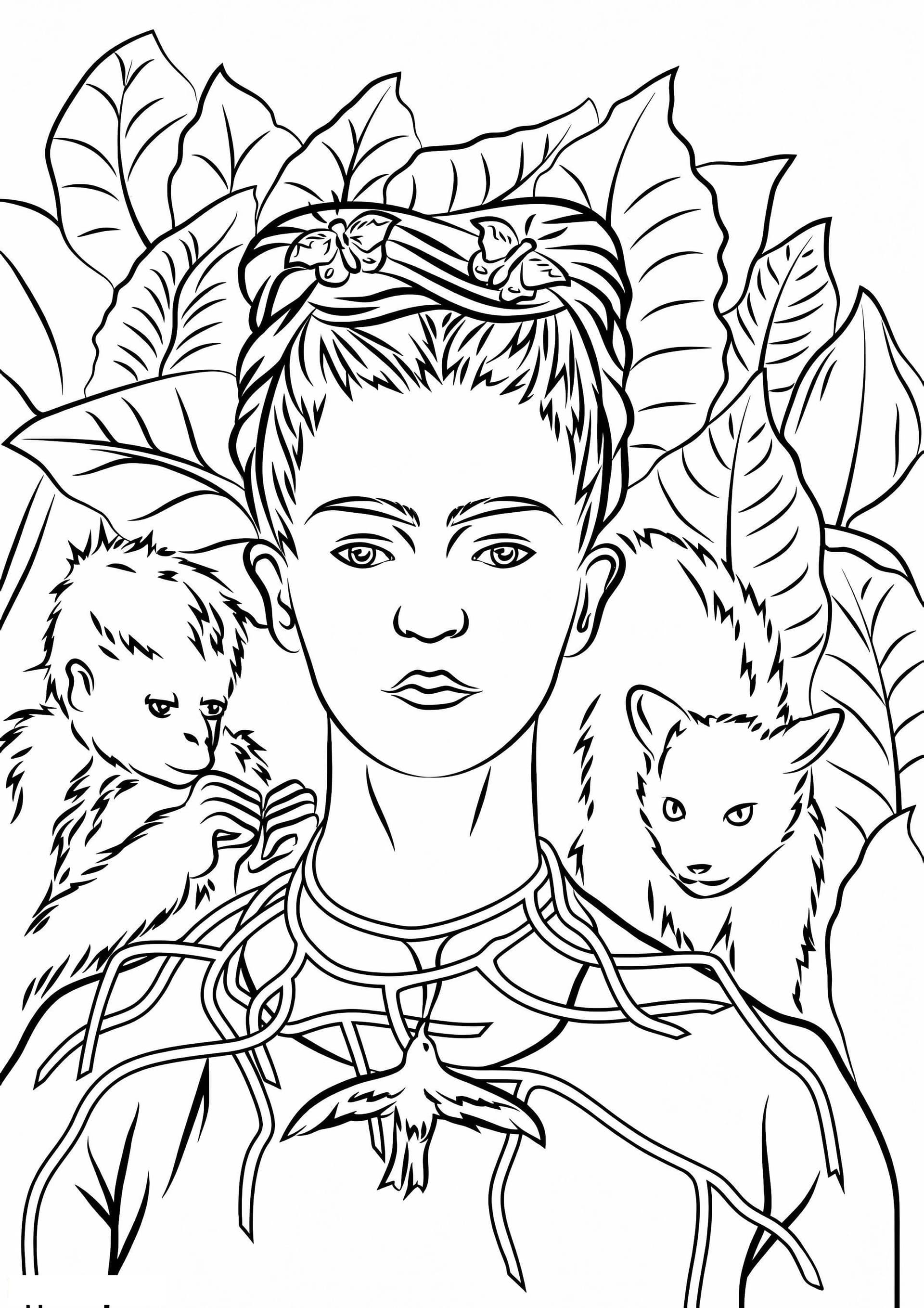 Self Portrait By Frida Kahlo