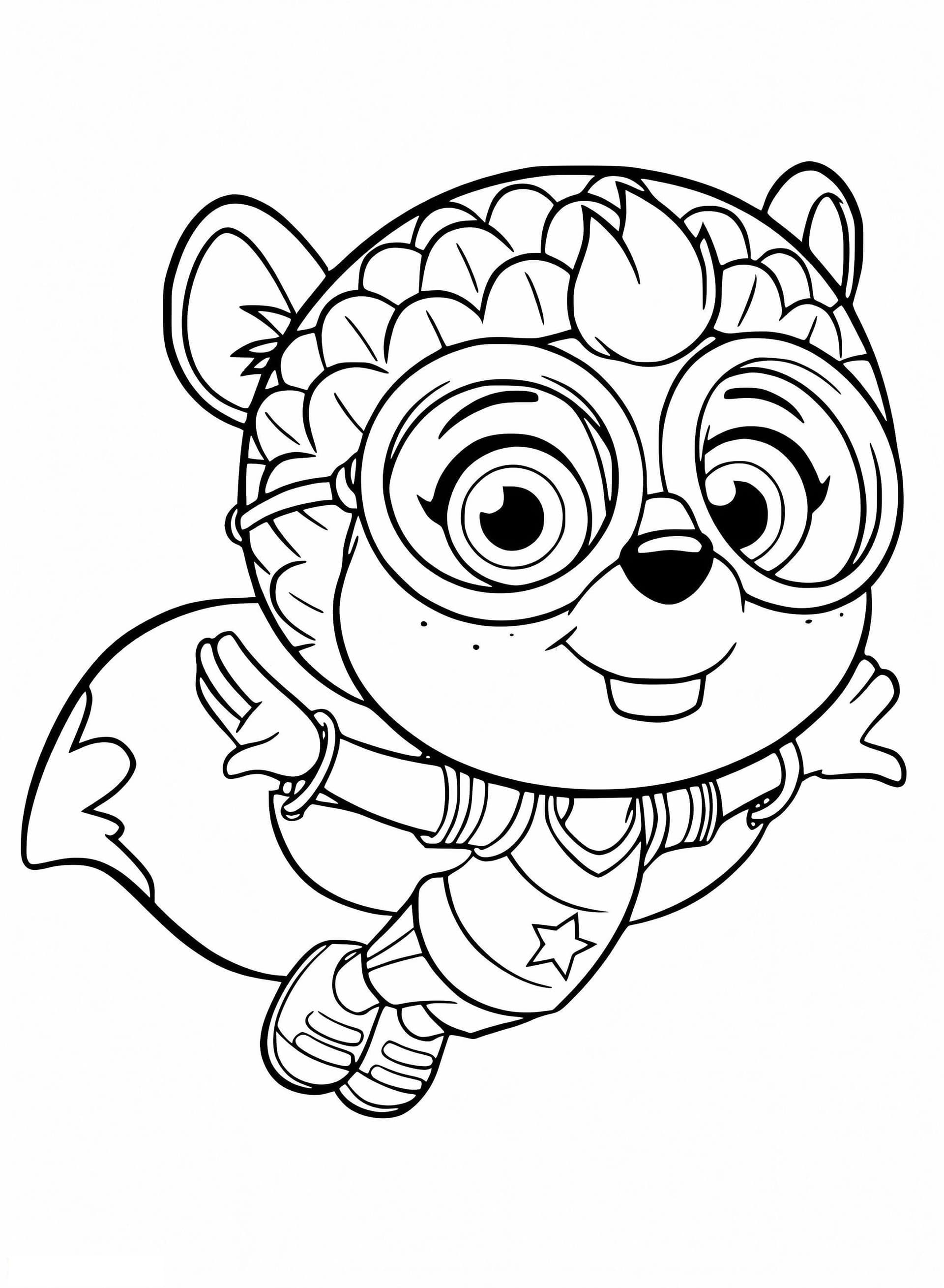 Shirley Squirrley From Top Wing