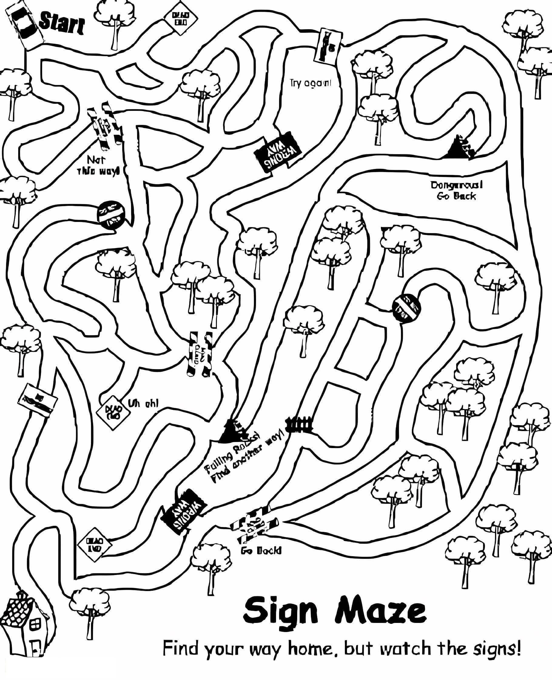 Sign Maze
