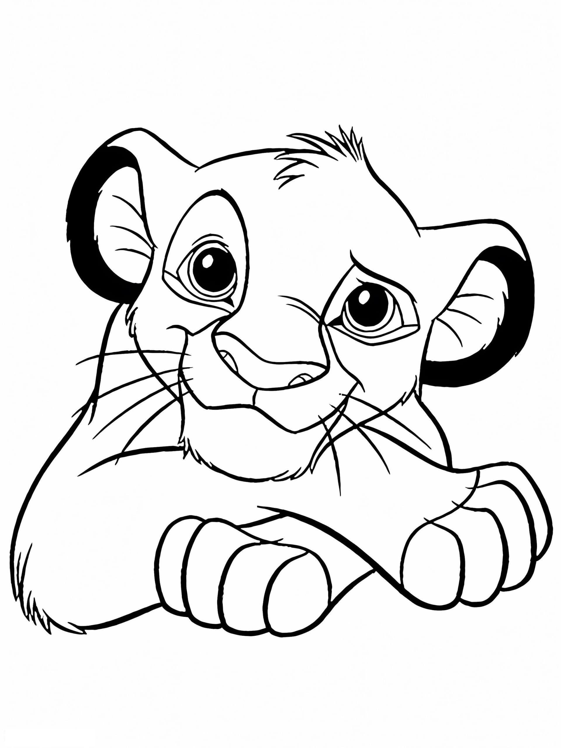 Simba Lying Down