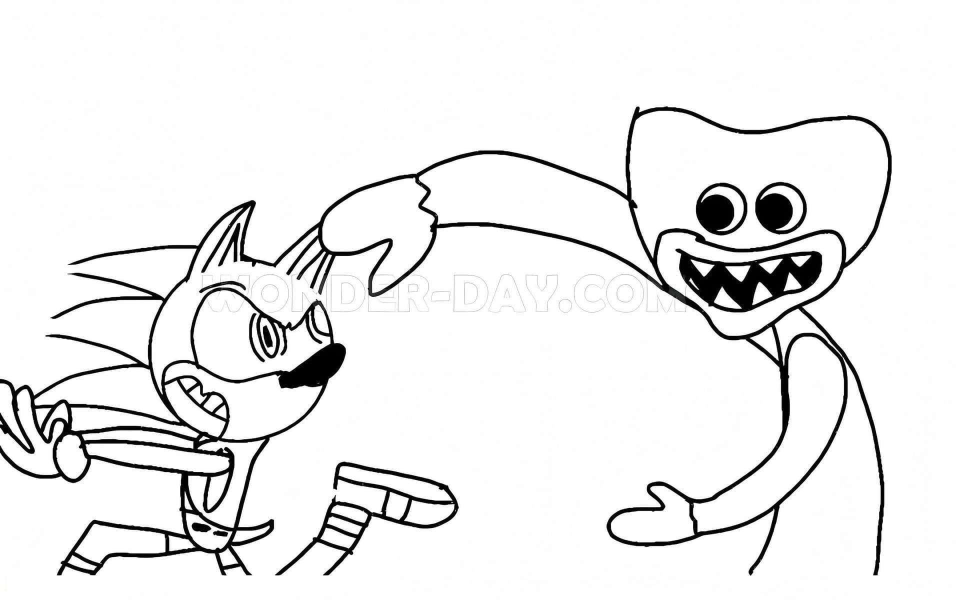 Sonic And Huggy Wuggy