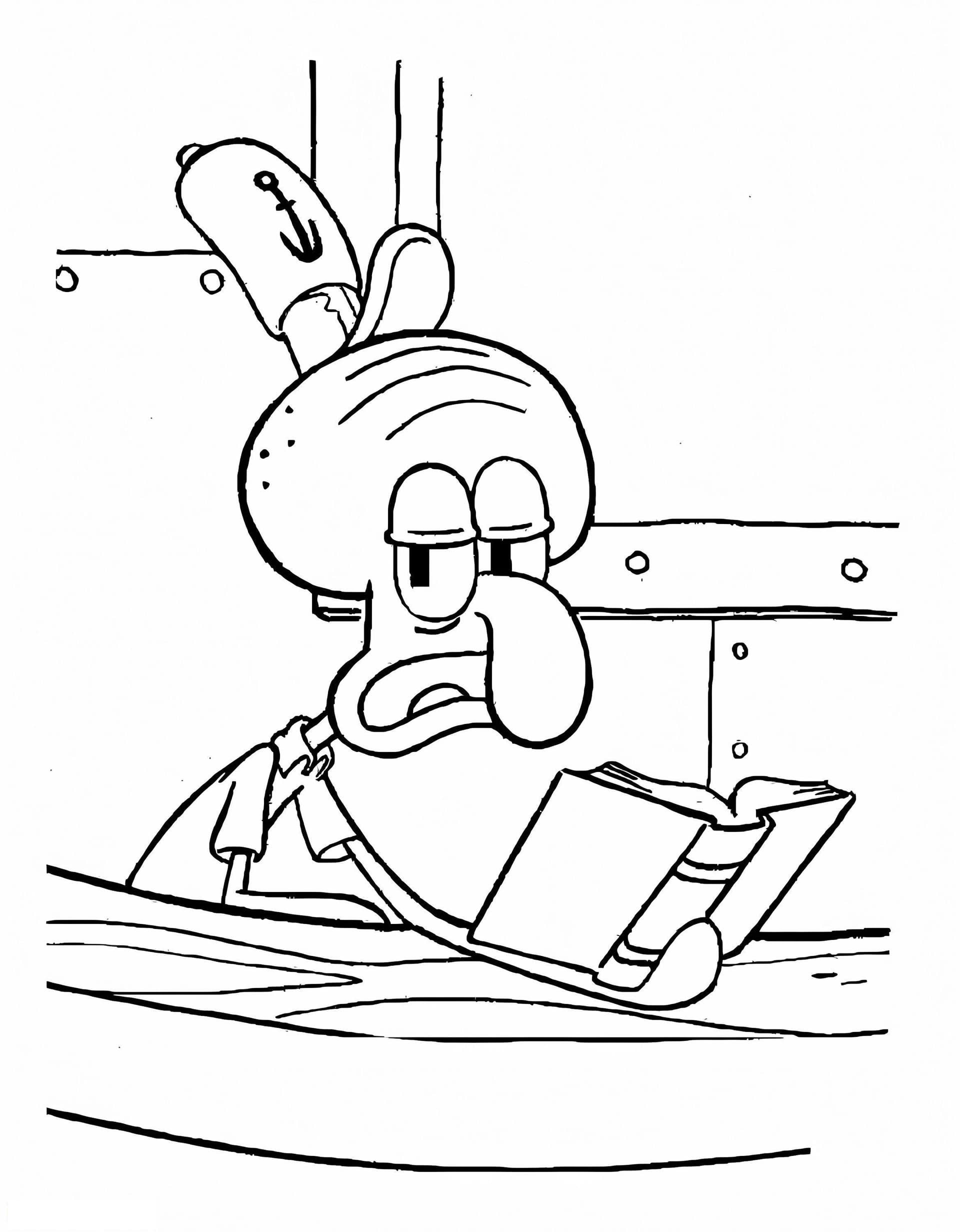 Squidward Tentacles Reading