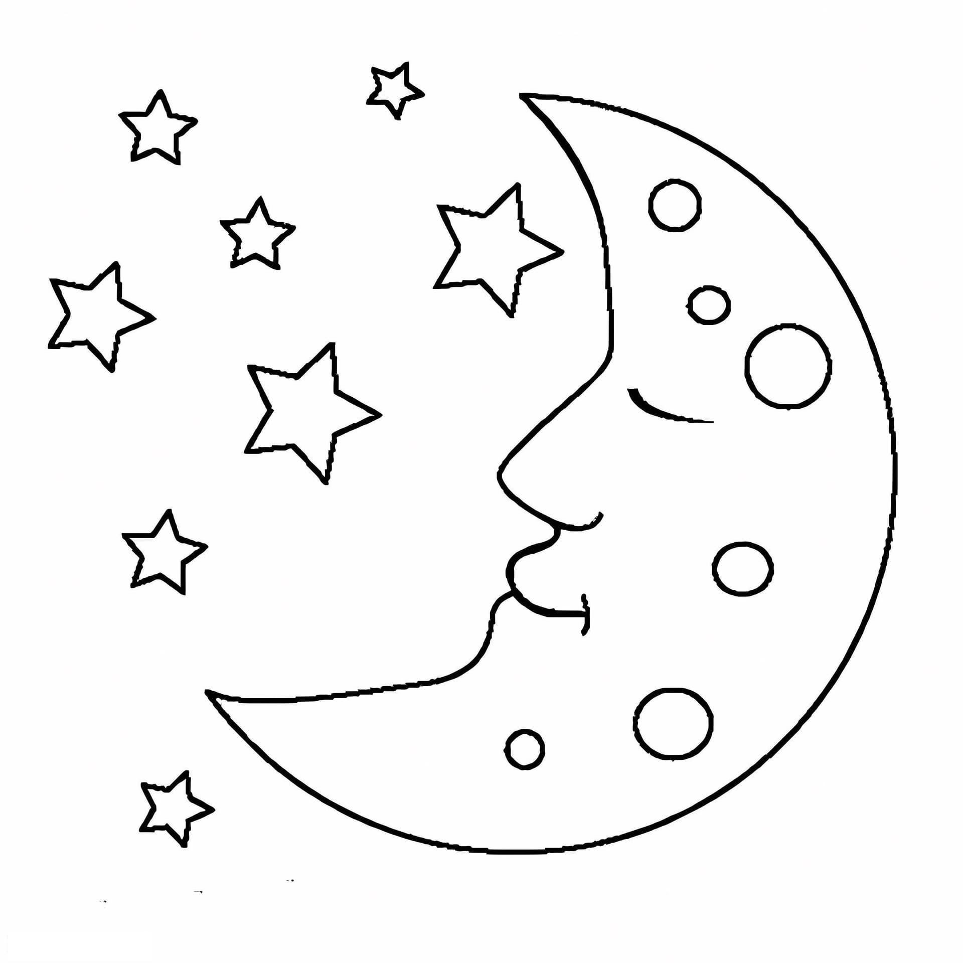 Stars With Moon