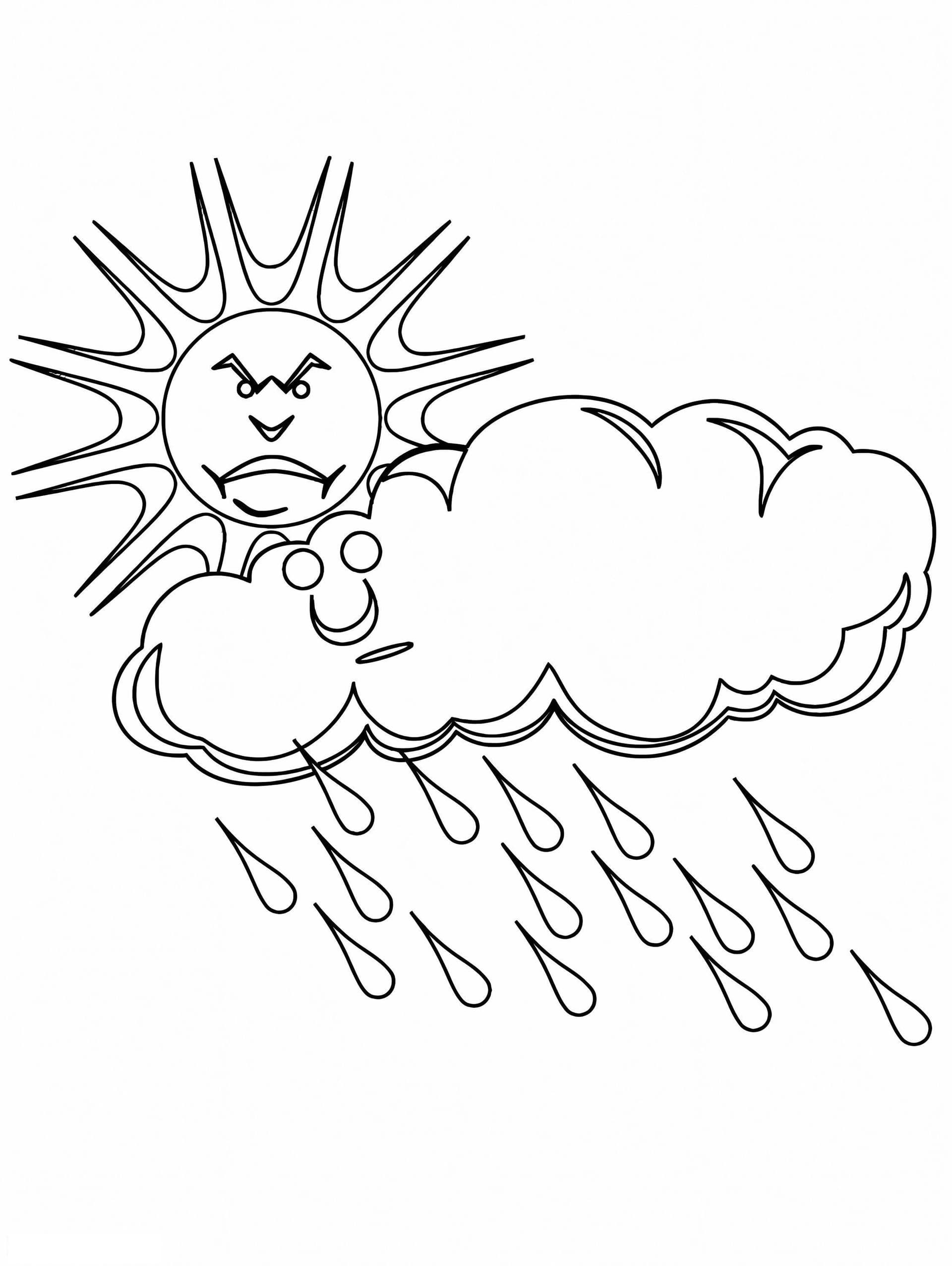 Sun And Rain Cloud