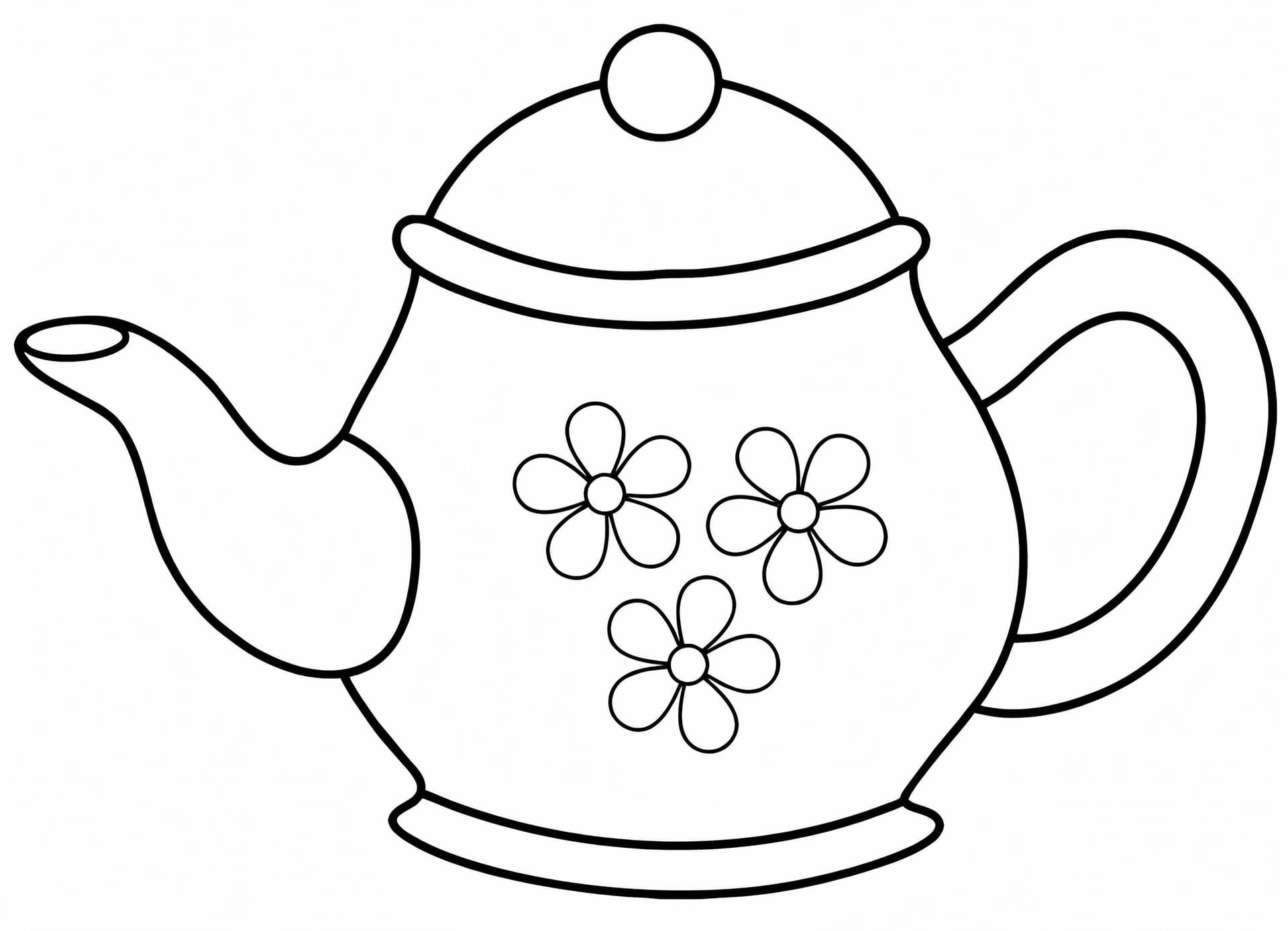 Teapot With Flowers