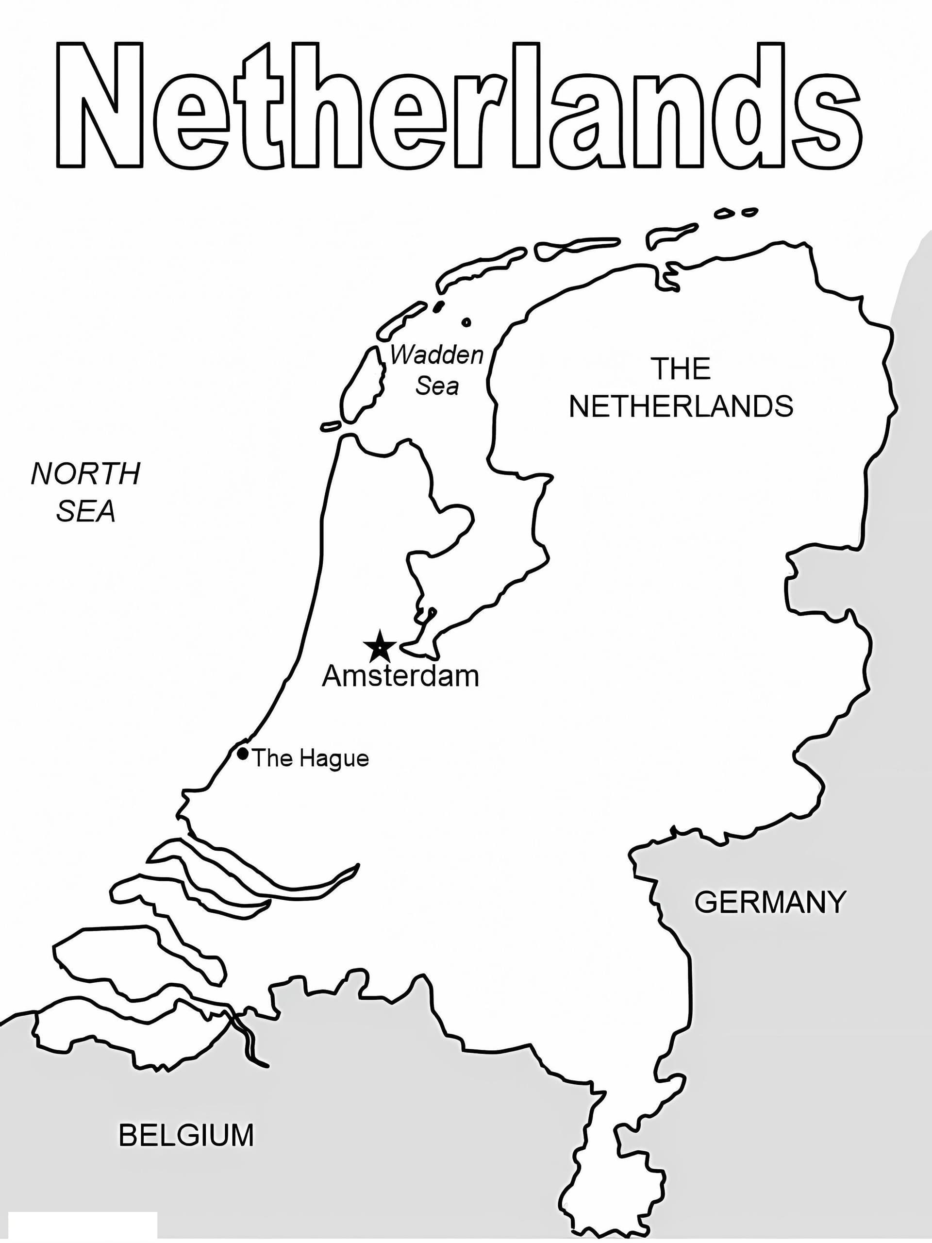 The Netherlands Map