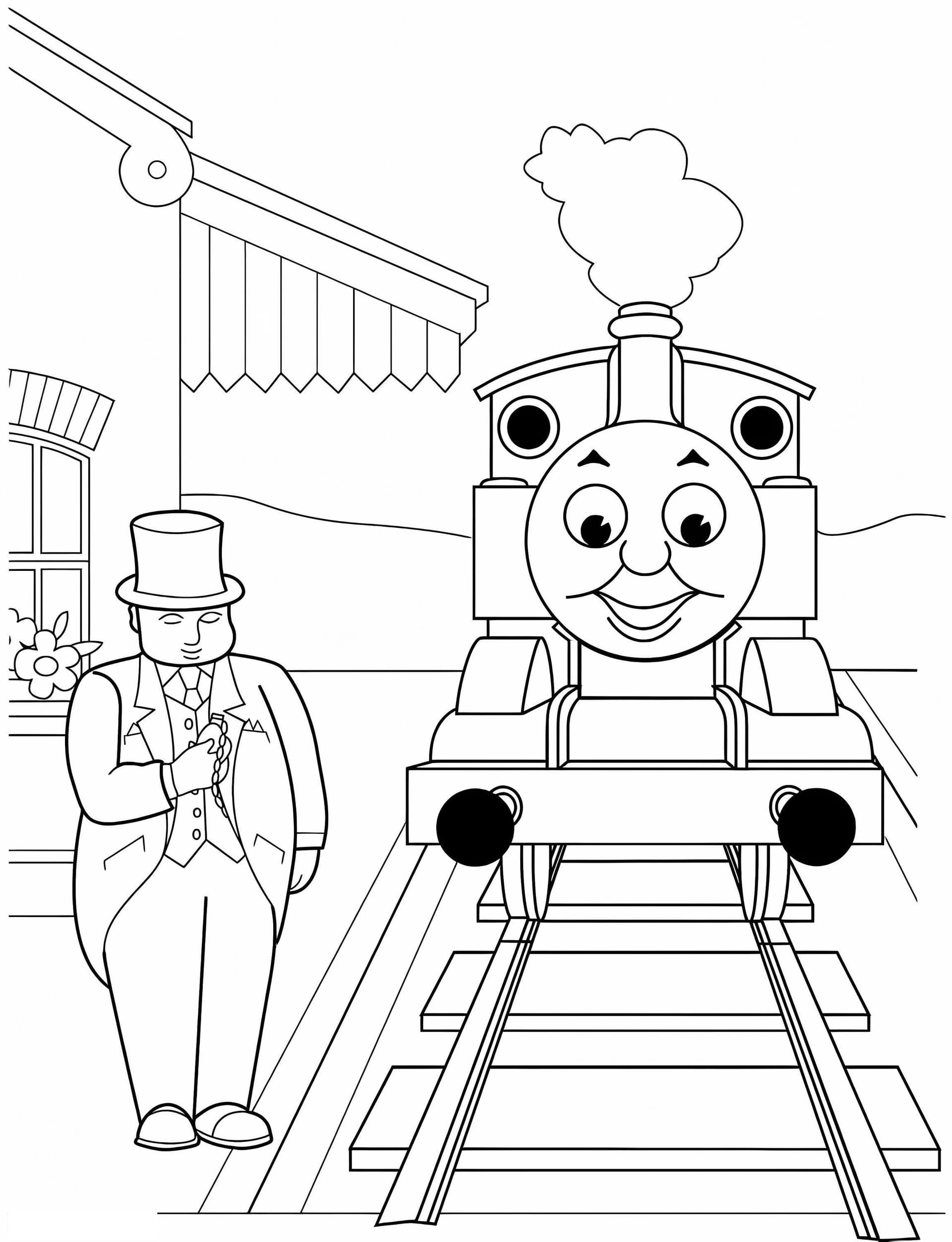 Thomas The Train Coloring Page 4