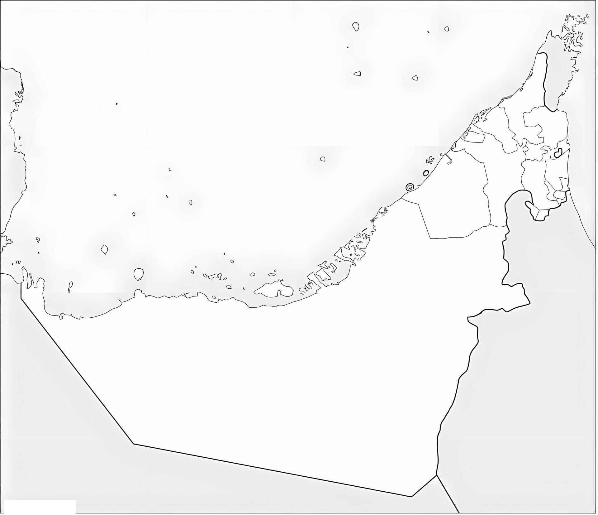 United Arab Emiratess Map