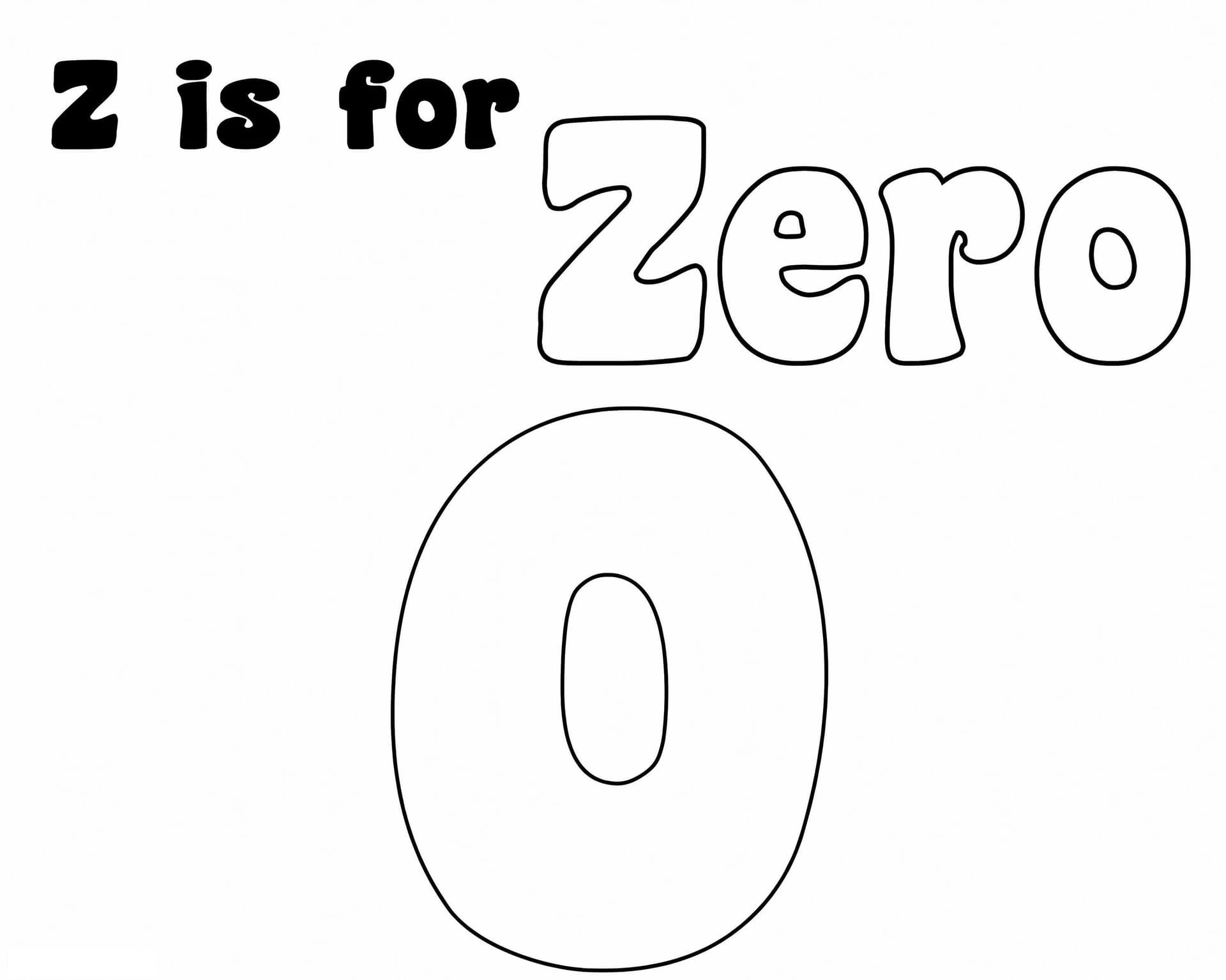 Zero Letter Z
