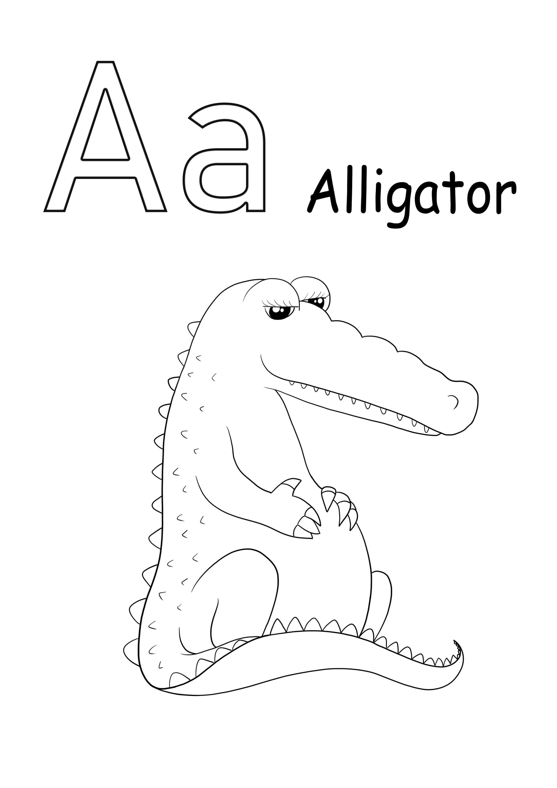 A is for alligator