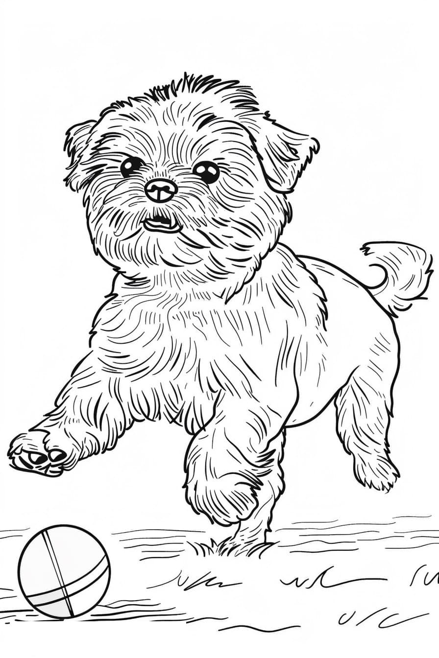 Affenpinscher Playing 0