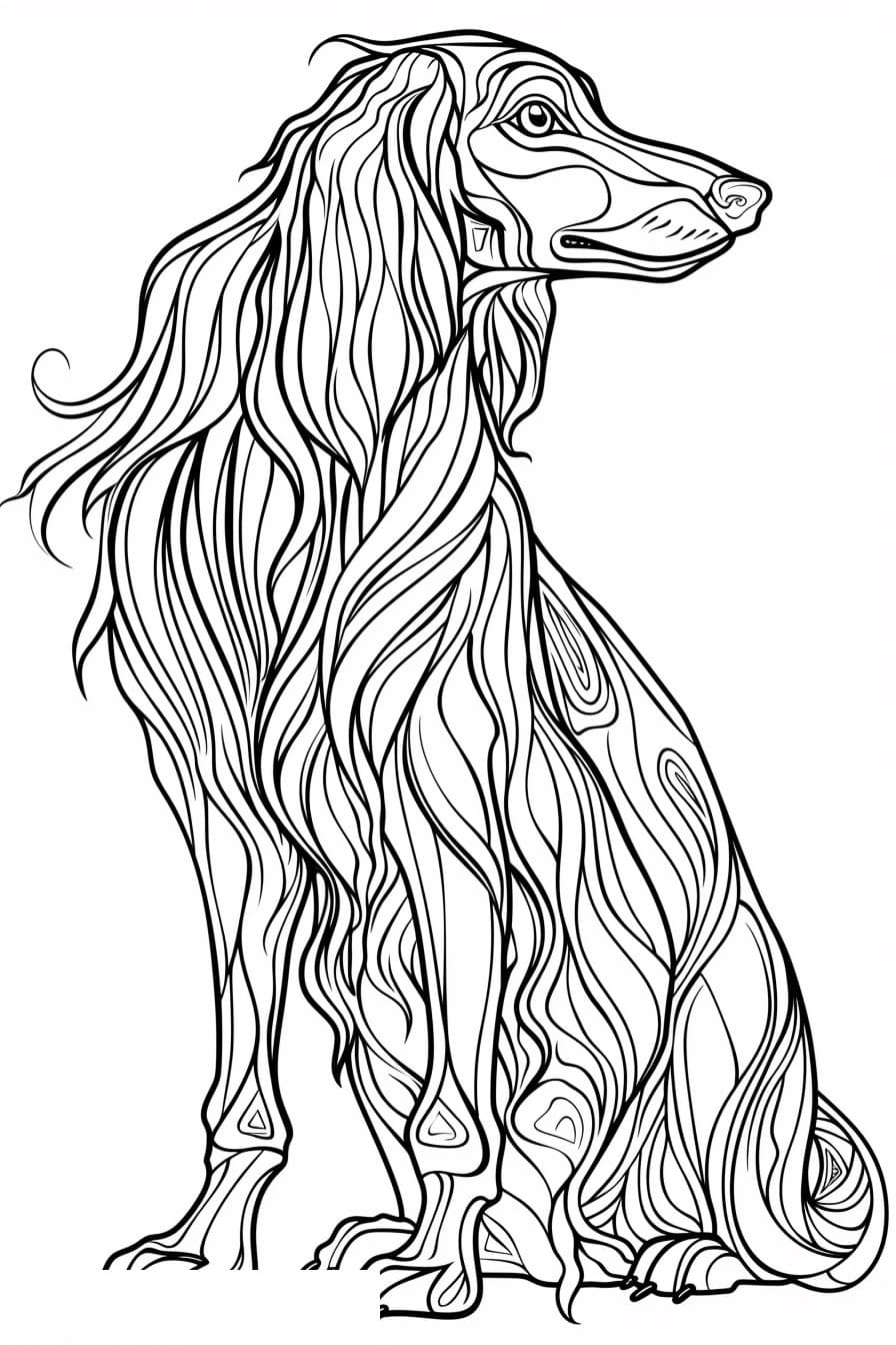 Afghan Hound cartoon 0
