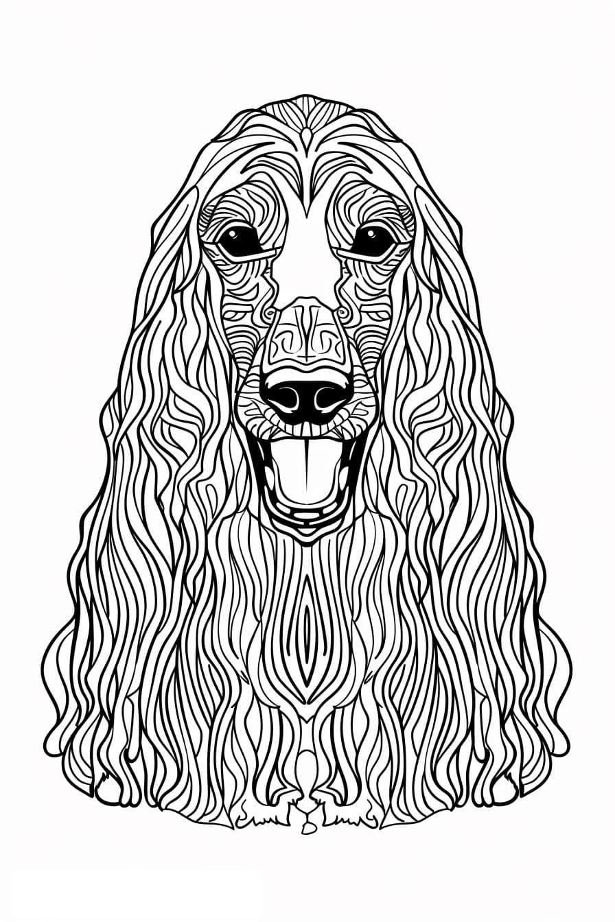 Afghan Hound smile emoji 1