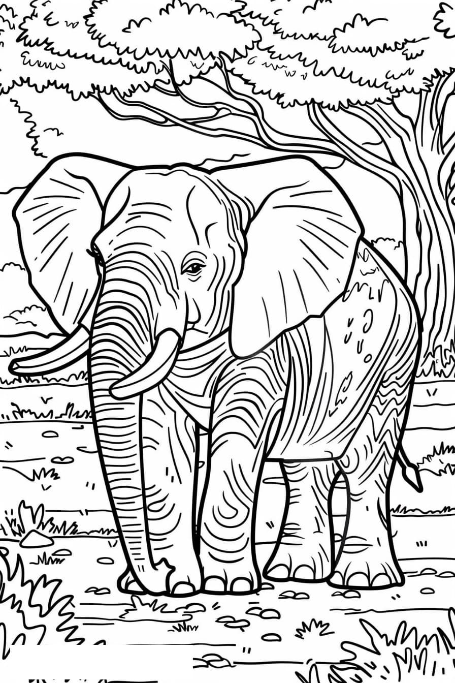 African Bush Elephant Playing 0