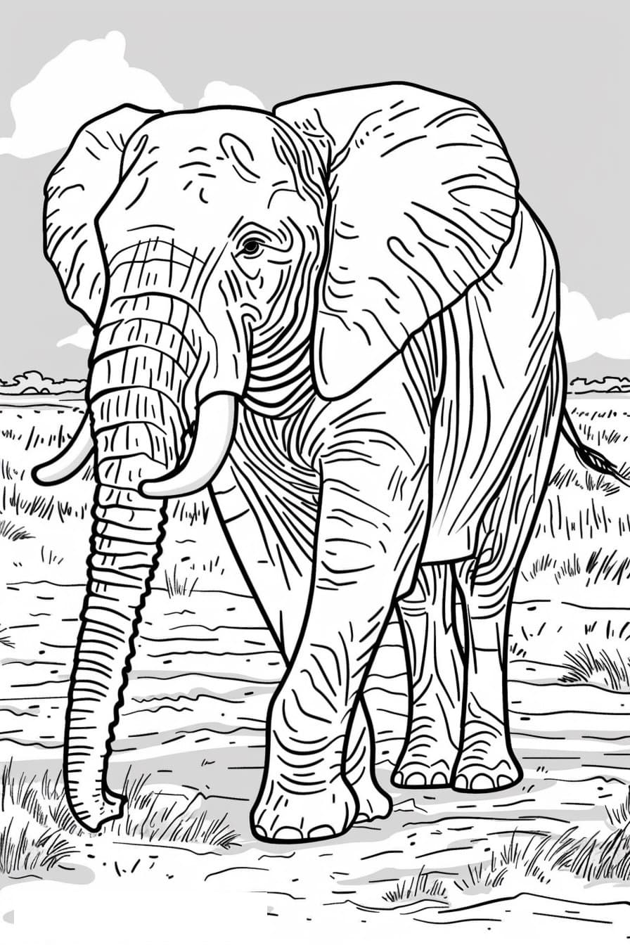 African Bush Elephant Playing 3