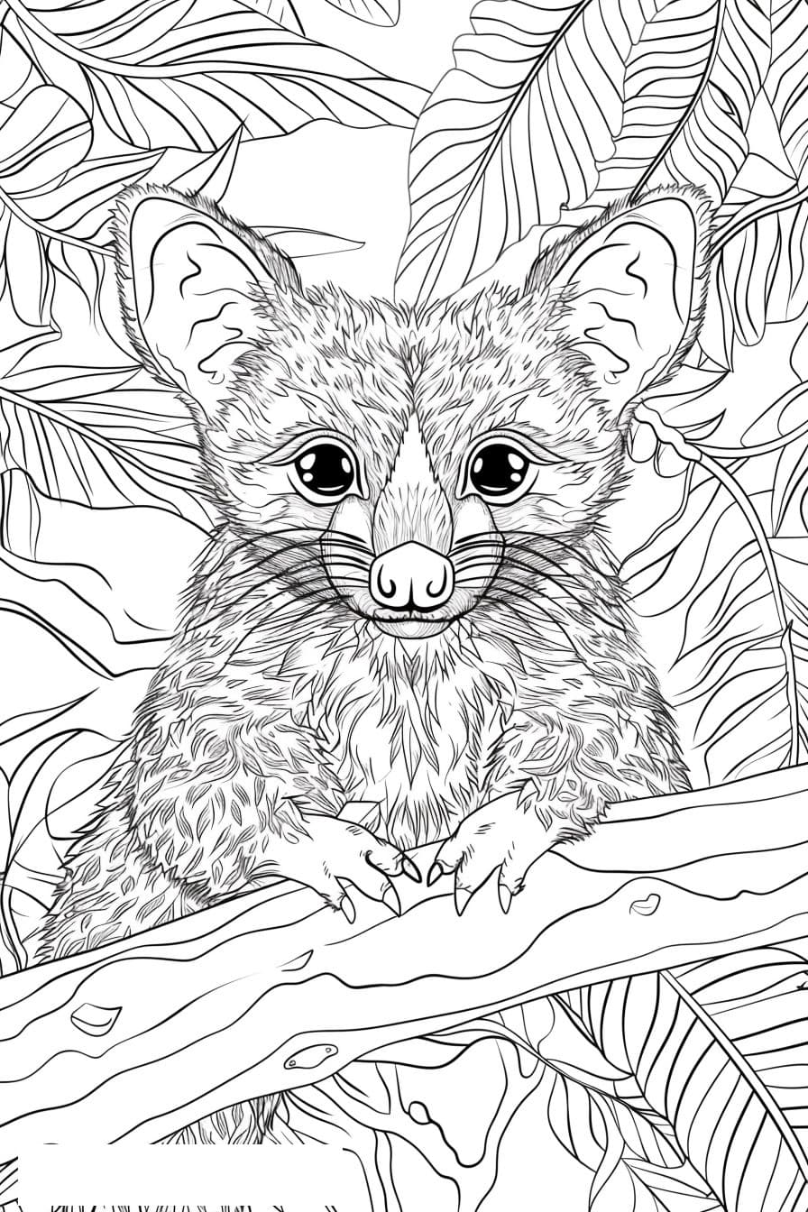 African Civet cartoon 0