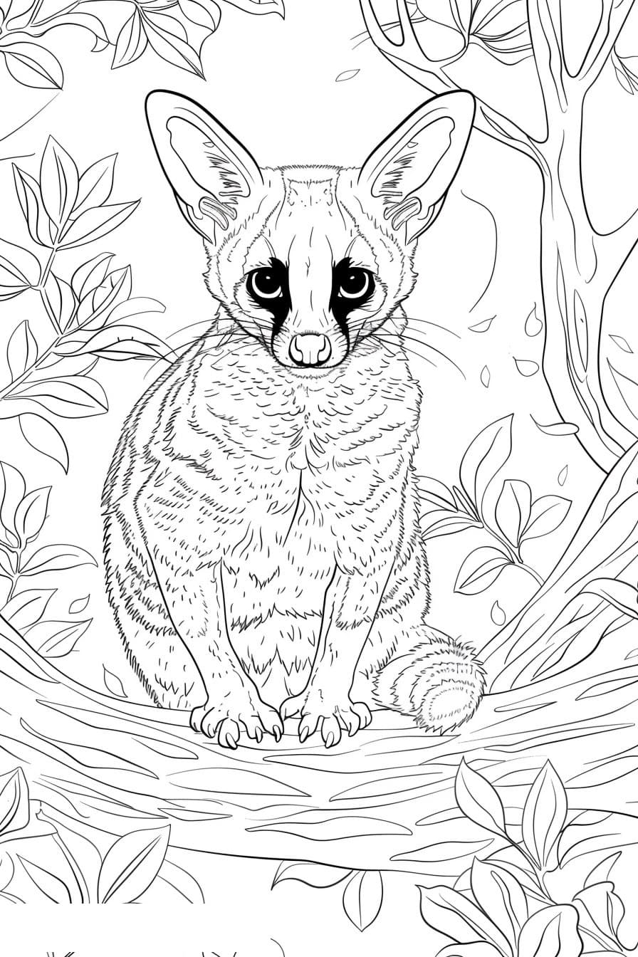 African Civet cartoon 3