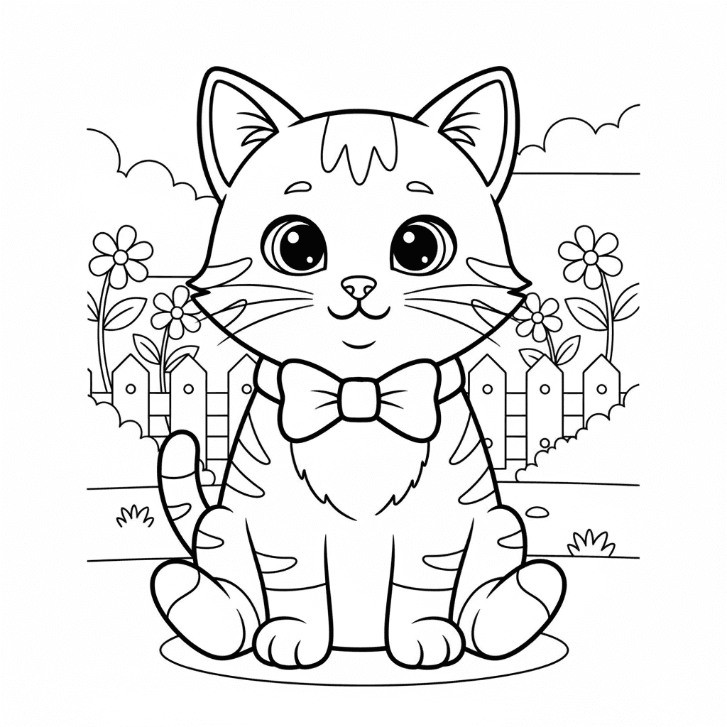 Cat without back legs from knees. with white tie and socks