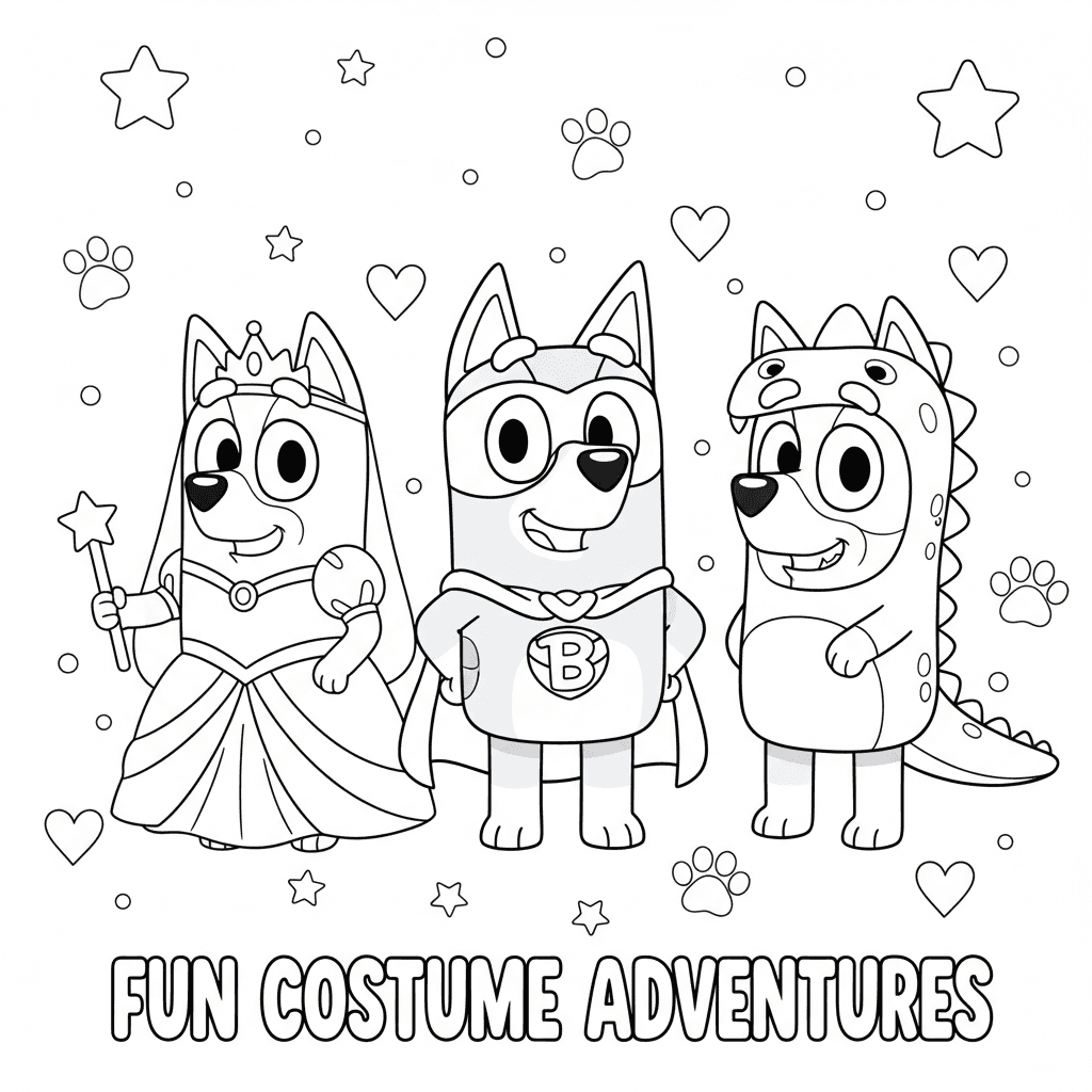 Fan-favorite blue heeler designs in costume.