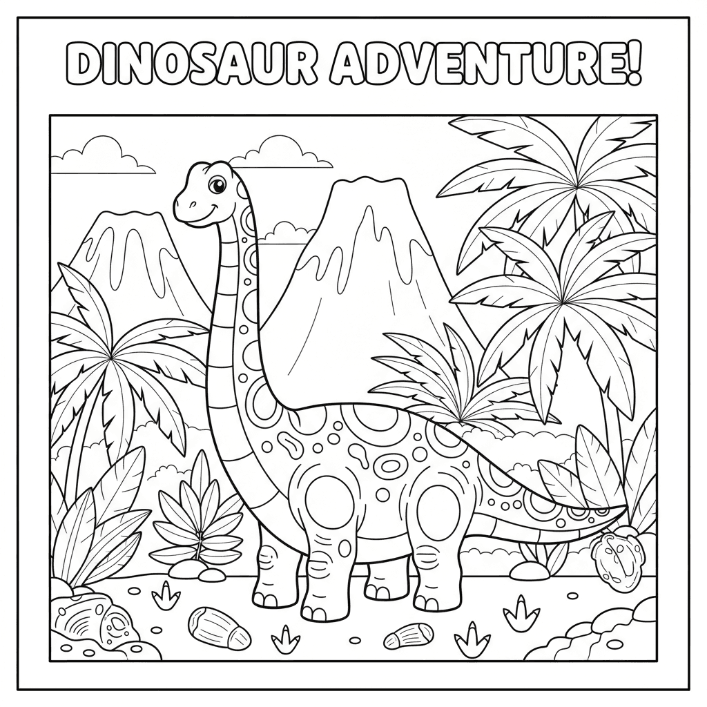 Dinosaur coloring coloring pages
