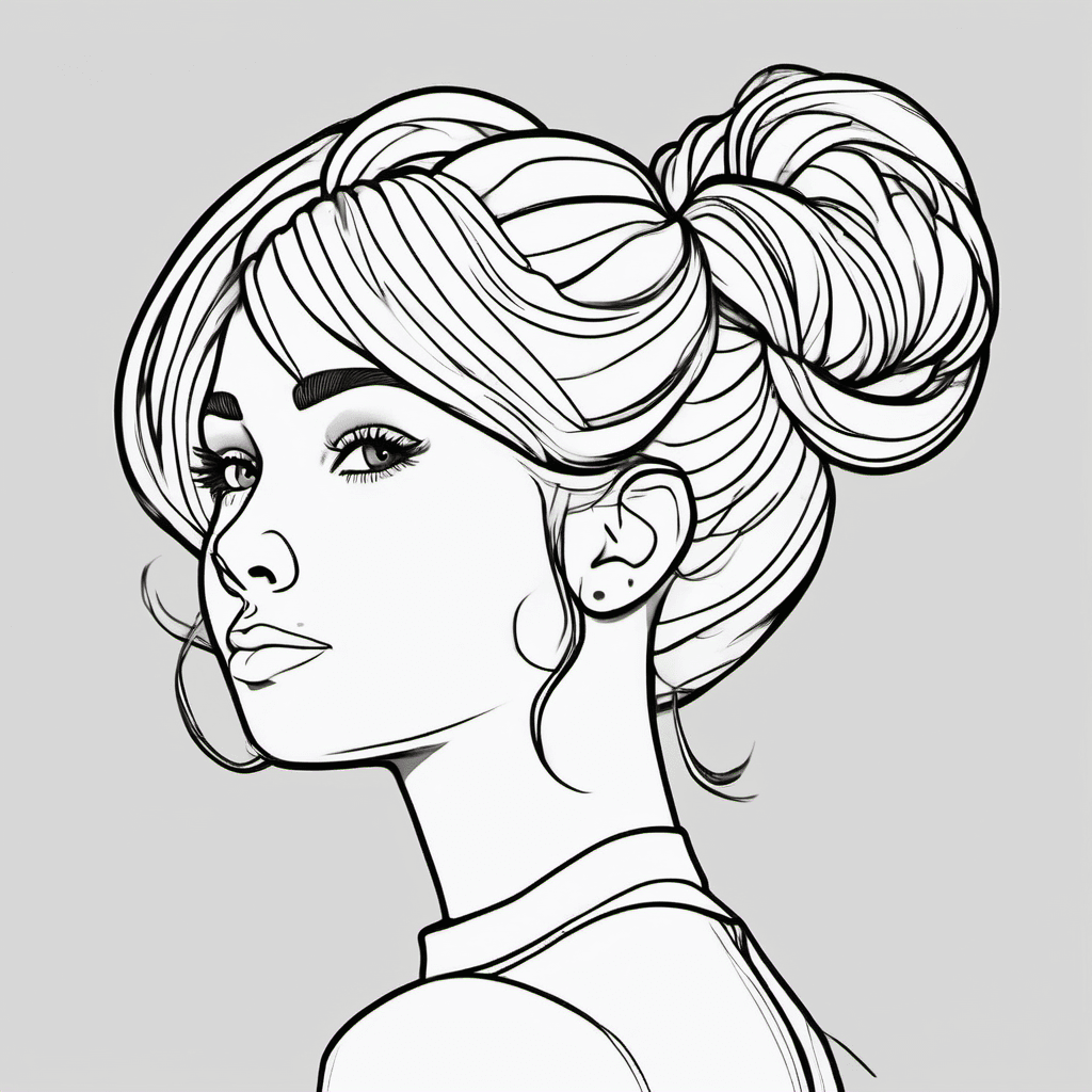 Let her be cute and let her hair be like a bun