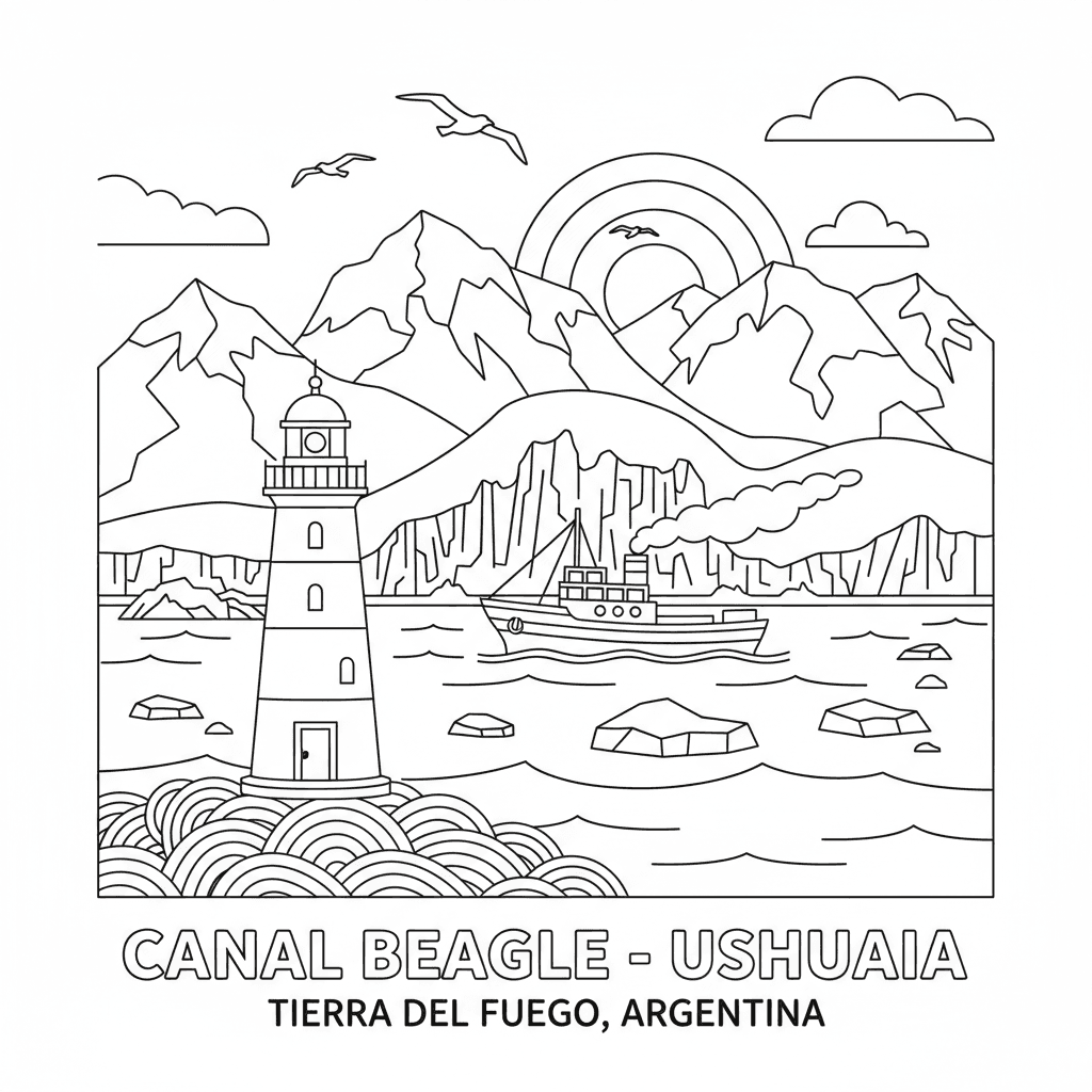 Canal Beagle - Ushuaia, Tierra del Fuego, Argentina