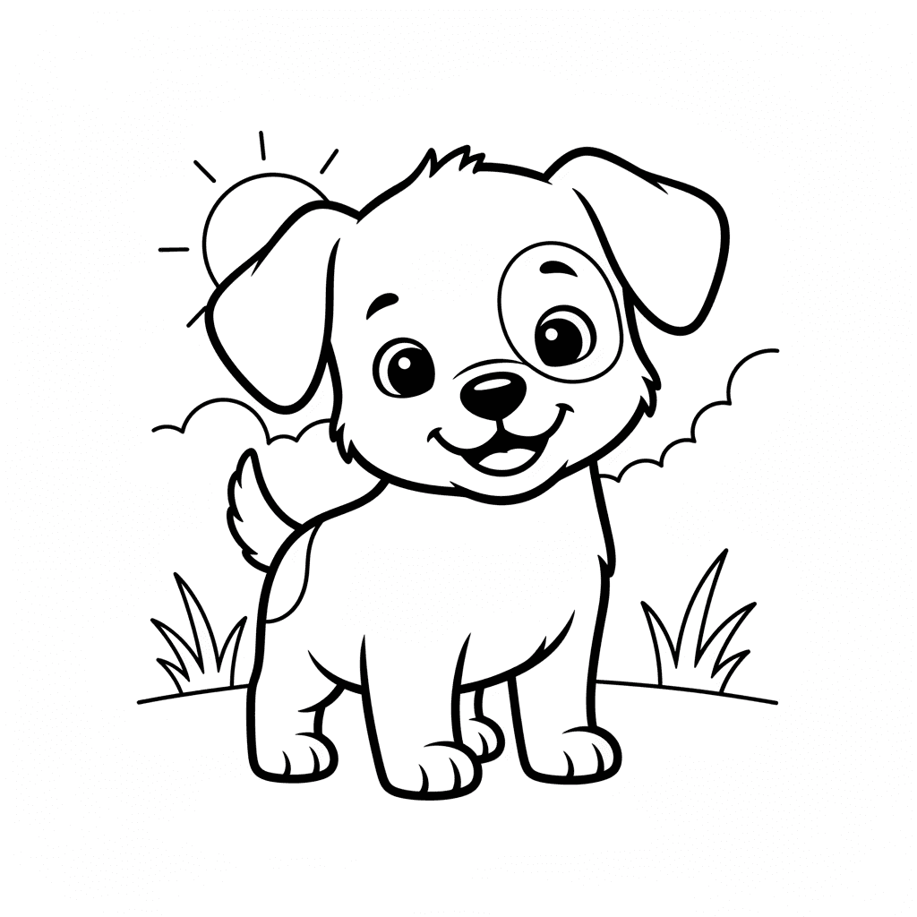 A cute friendly [ANIMAL] standing in a simple natural pose, full body visible, c