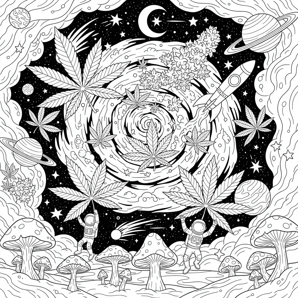 Space what's marijuana leaves